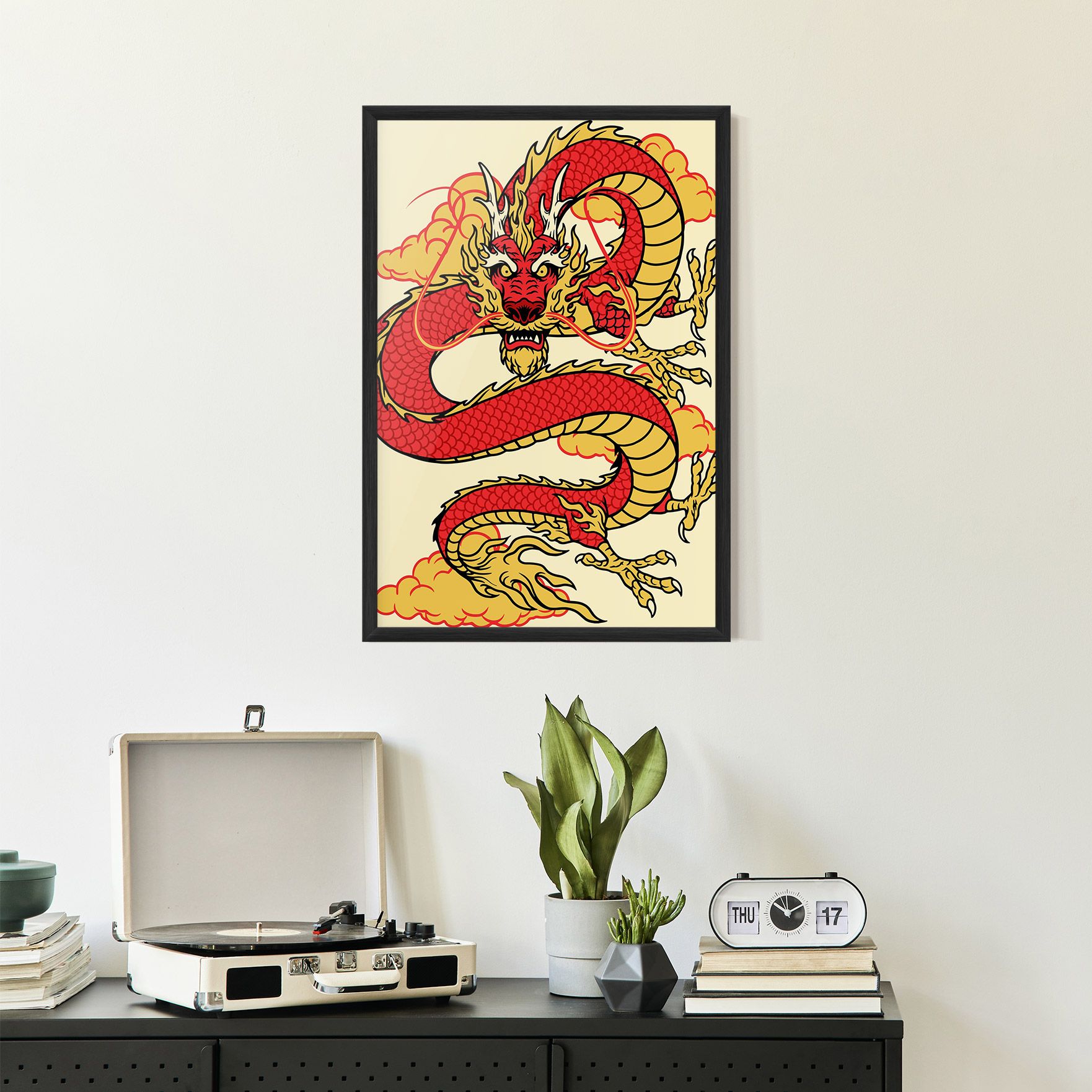 Red Yellow Dragon mockup 2