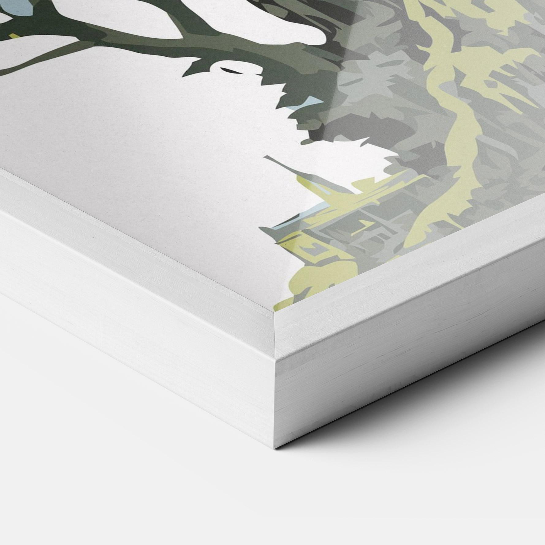 Gerahmte Poster Grey Nature Dragon mockup 3