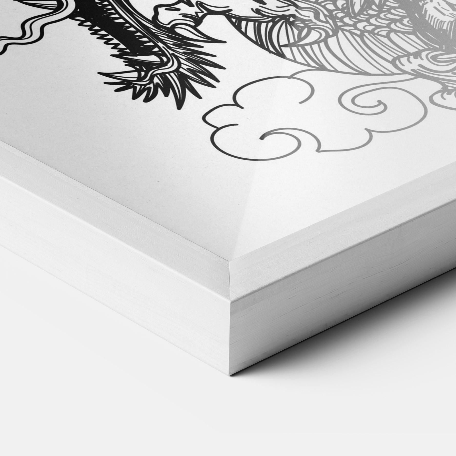 Gerahmte Poster Skull Dragon mockup 3