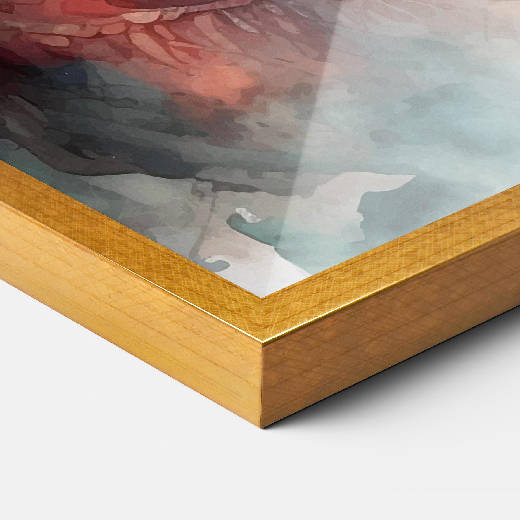 Gerahmte Poster Fire Dragon mockup 3