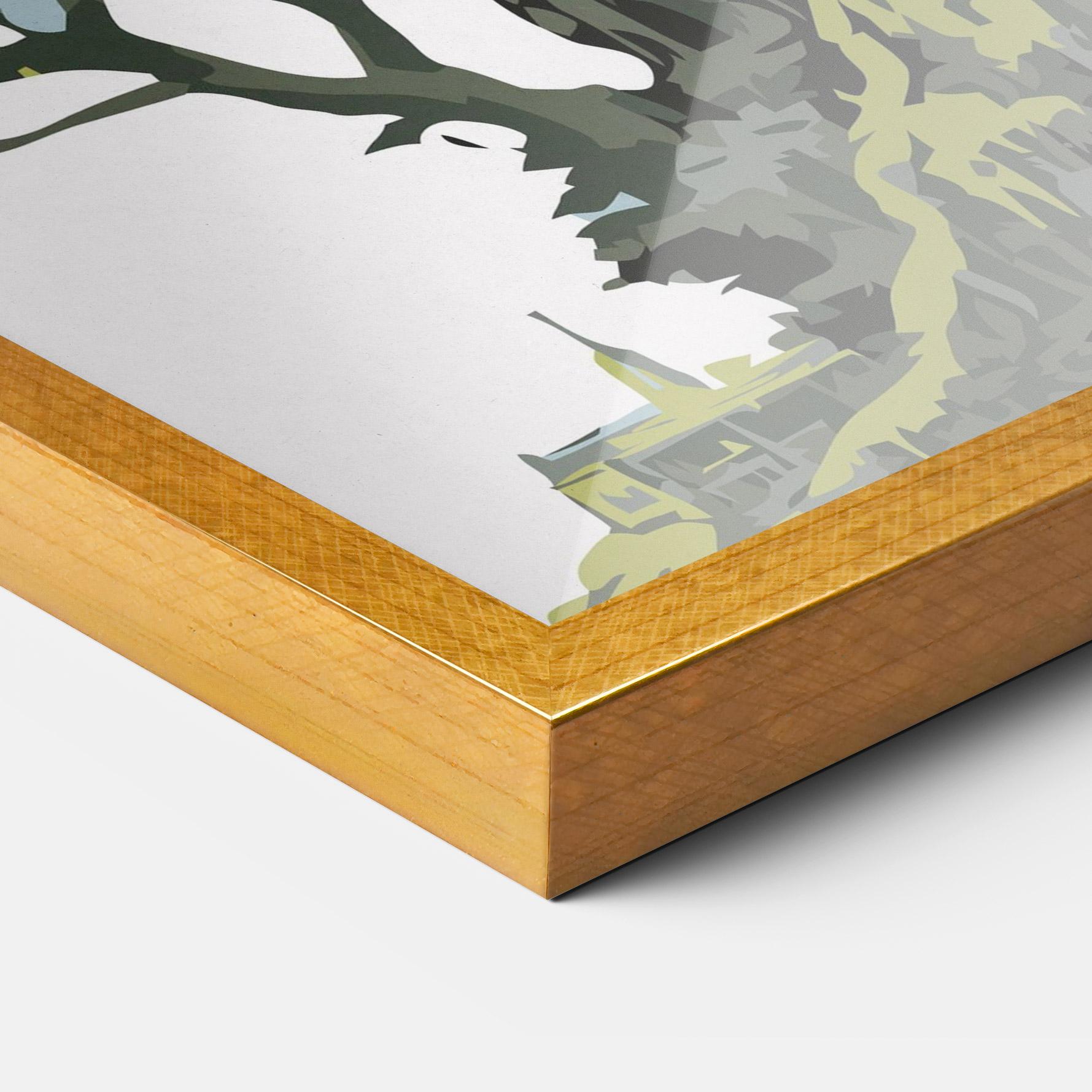 Gerahmte Poster Grey Nature Dragon mockup 3