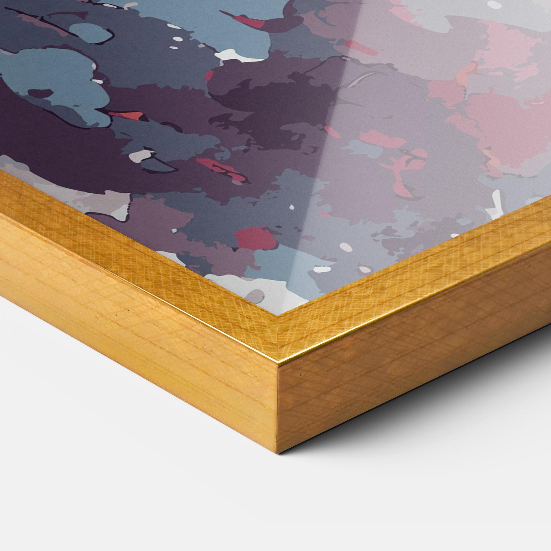 Gerahmte Poster Red Blue Dragon mockup 3