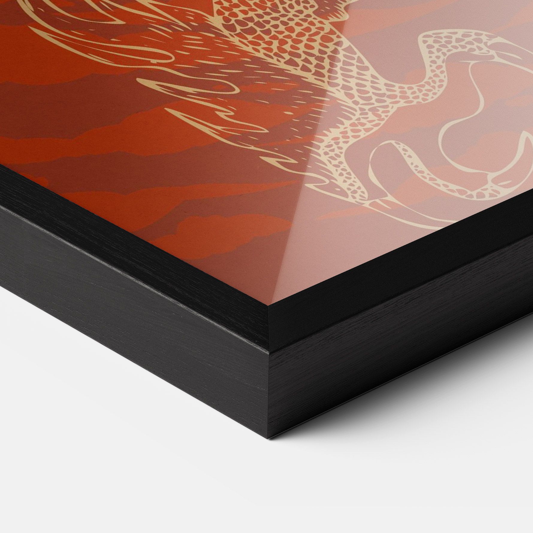 Chinese Dragon Red mockup 3