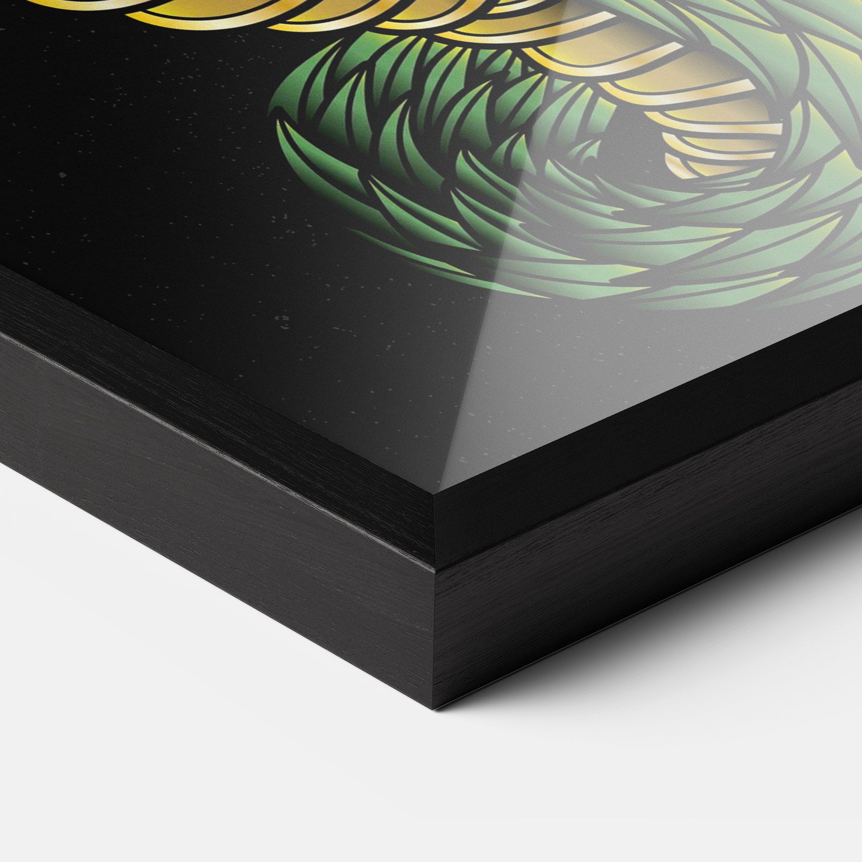 Green Yellow Dragon mockup 3