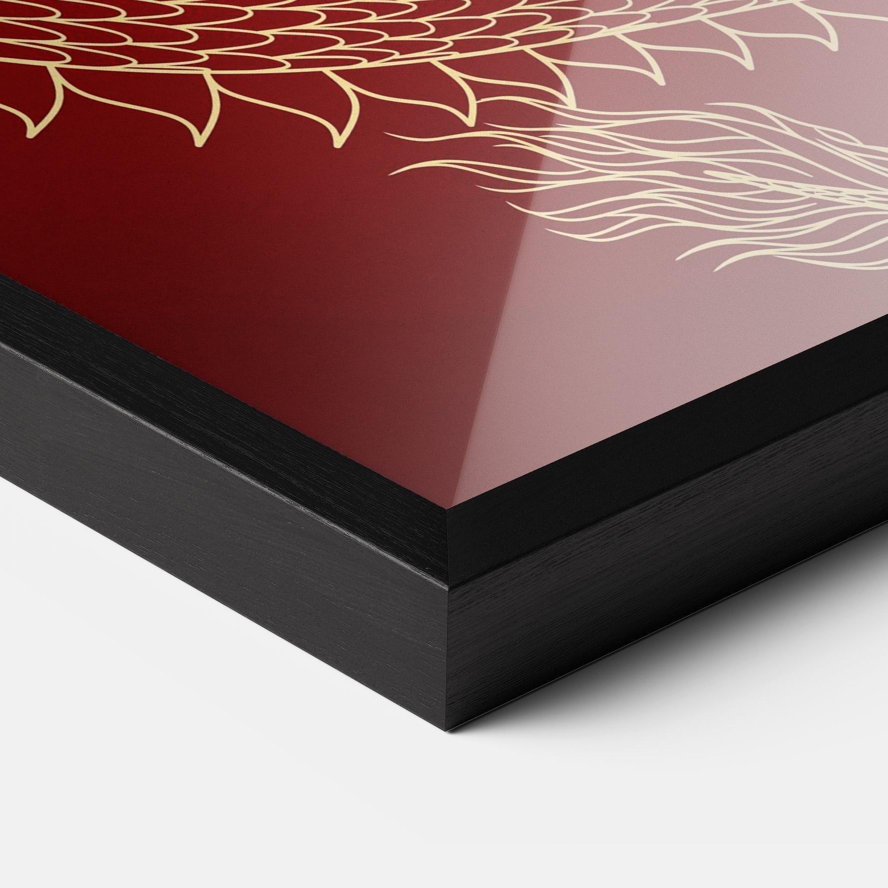 Gerahmte Poster Traditional Dragon mockup 3