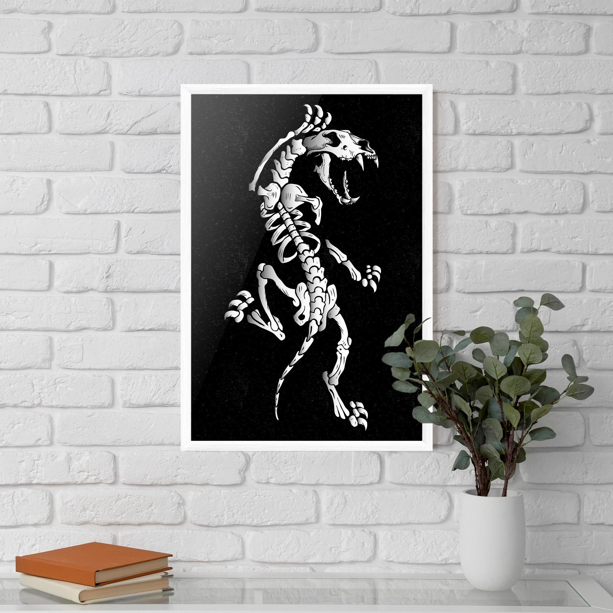 Gerahmte Poster Creature Skull mockup 5