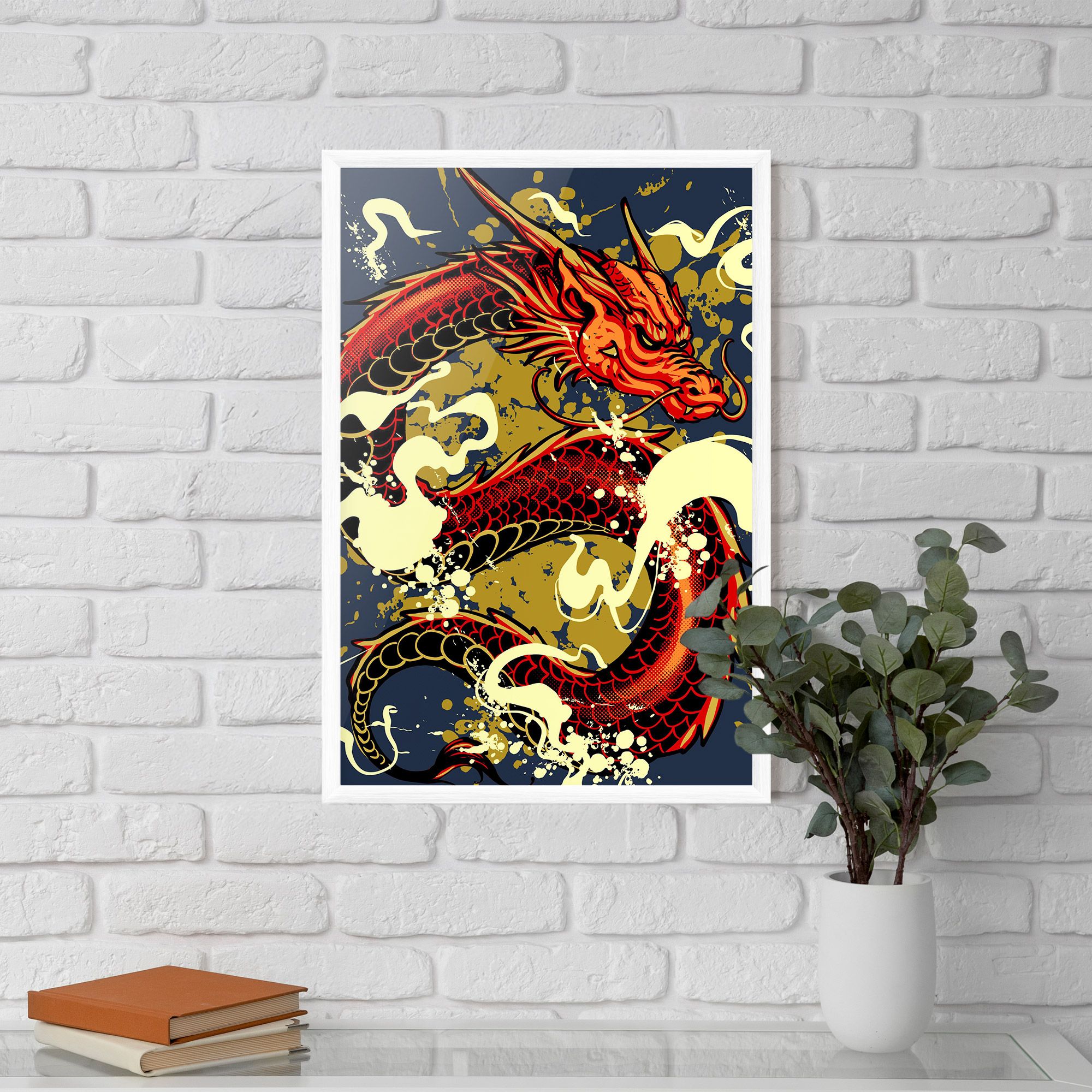 Red Cream Dragon mockup 5
