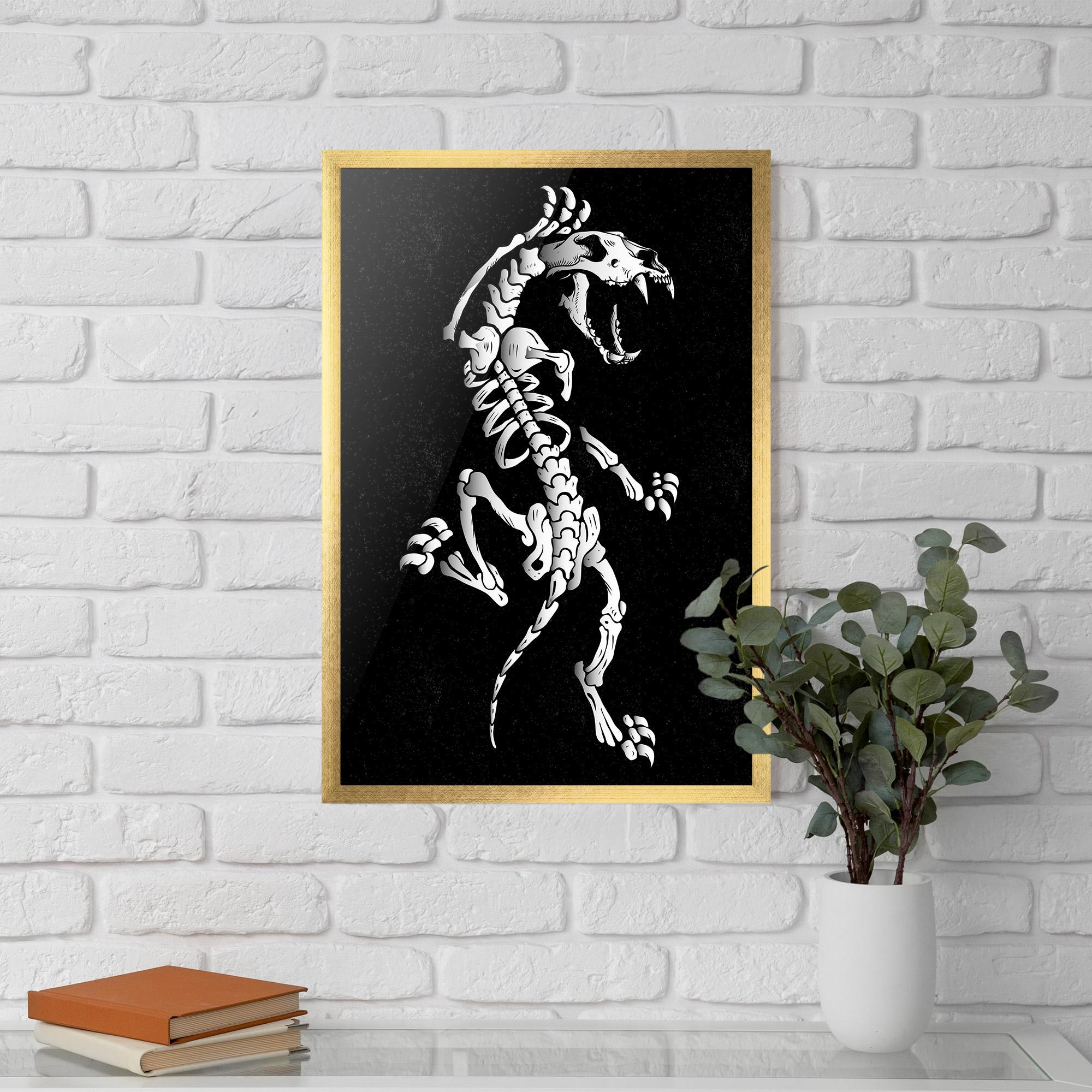 Gerahmte Poster Creature Skull mockup 5