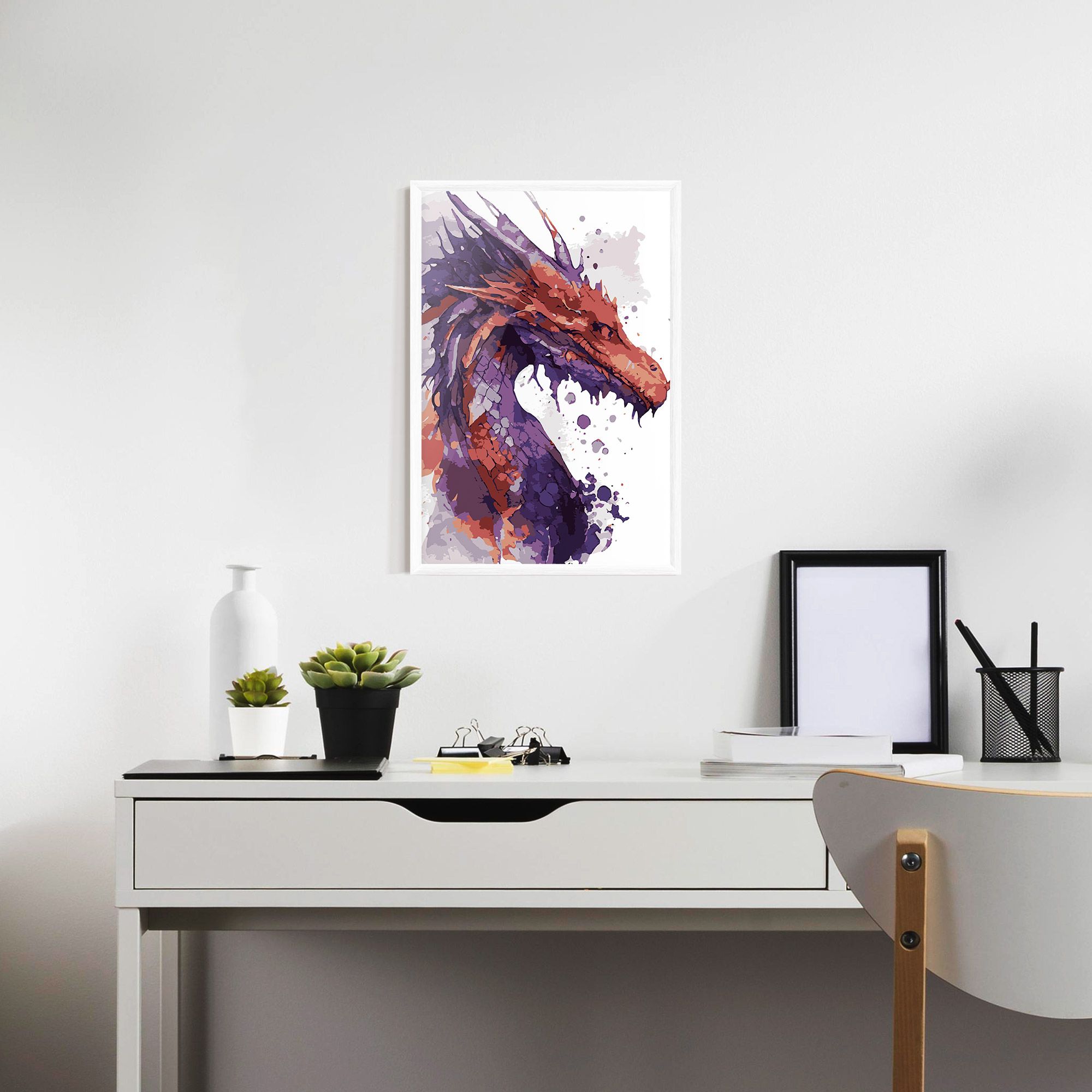 Orange Purple Dragon mockup 7