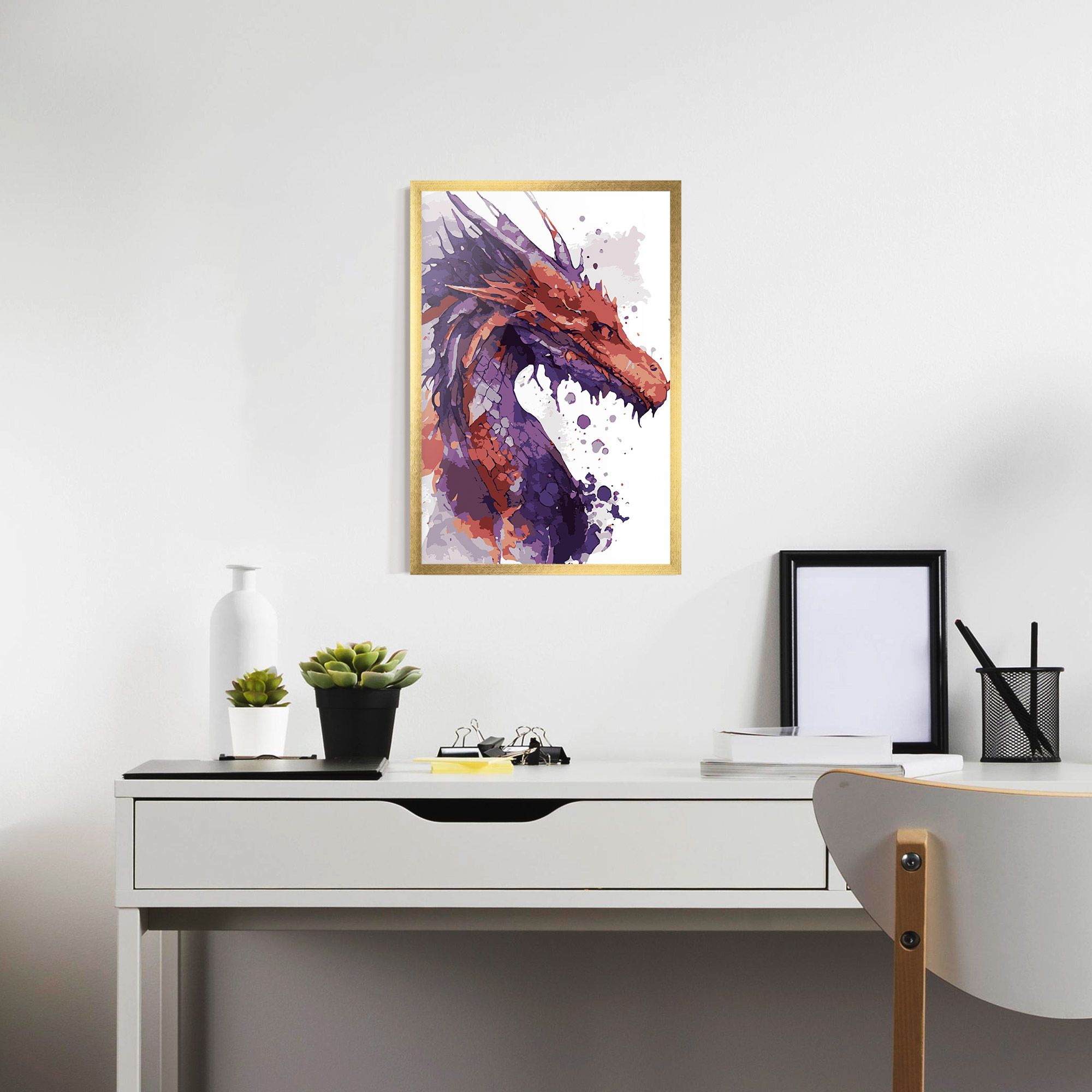 Orange Purple Dragon mockup 7