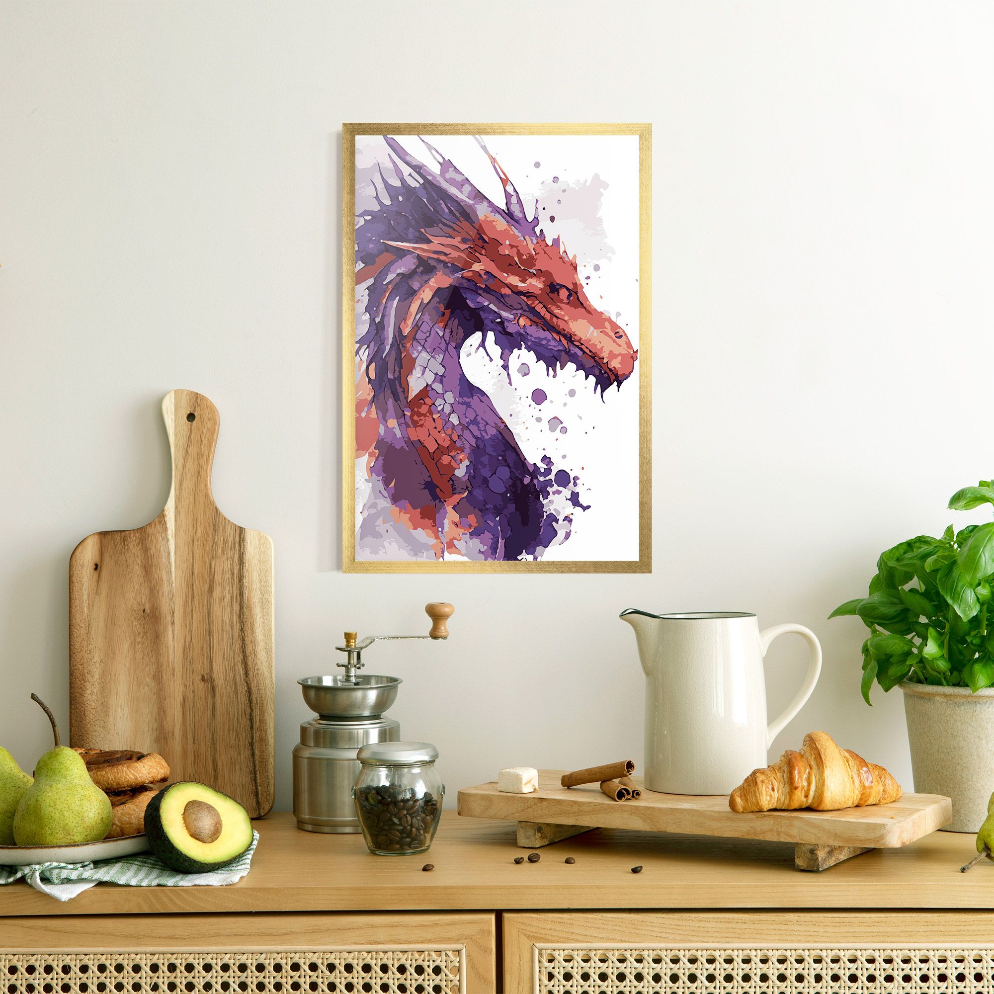 Orange Purple Dragon mockup 8