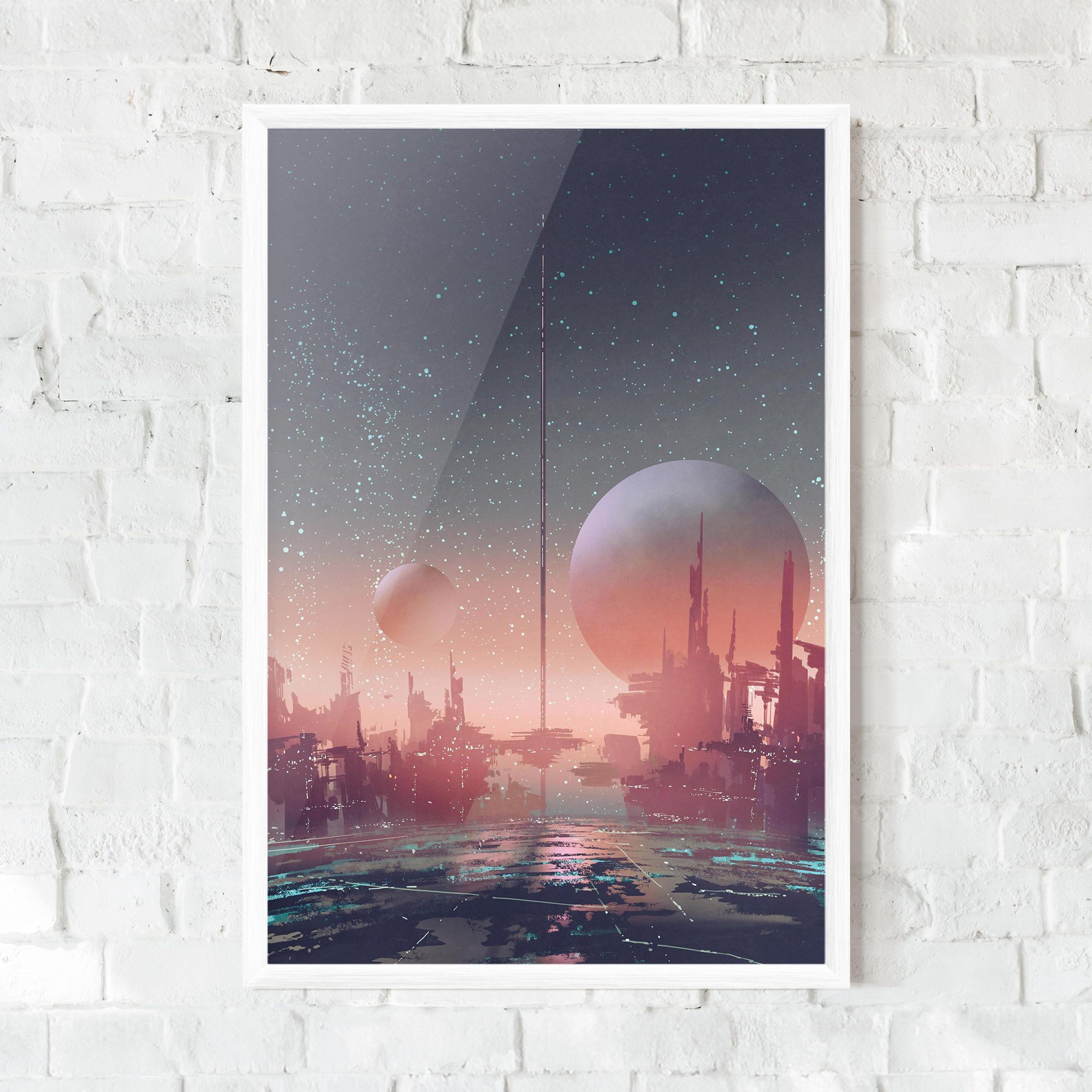 Futuristic Alien Buildings mockup 0