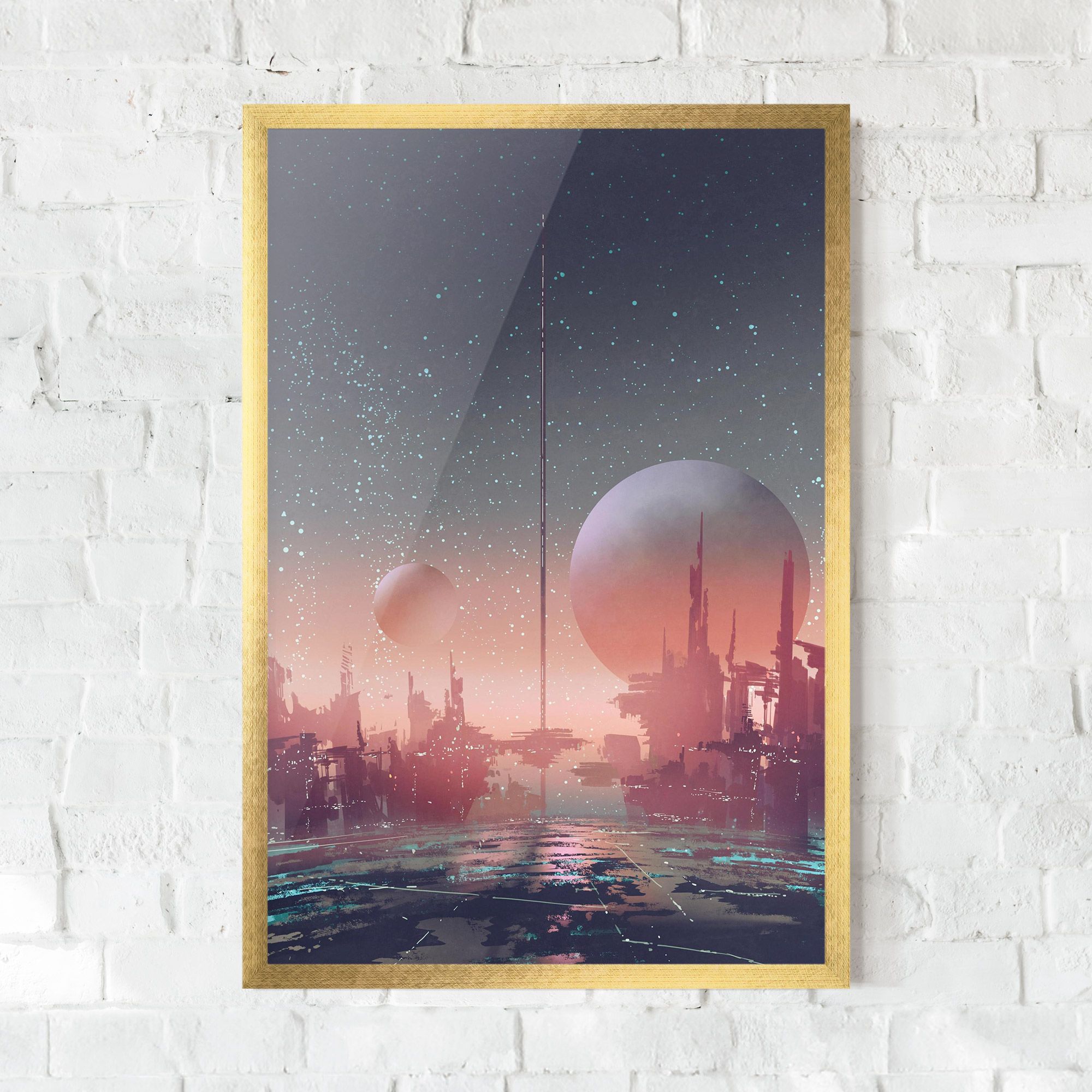 Futuristic Alien Buildings mockup 0