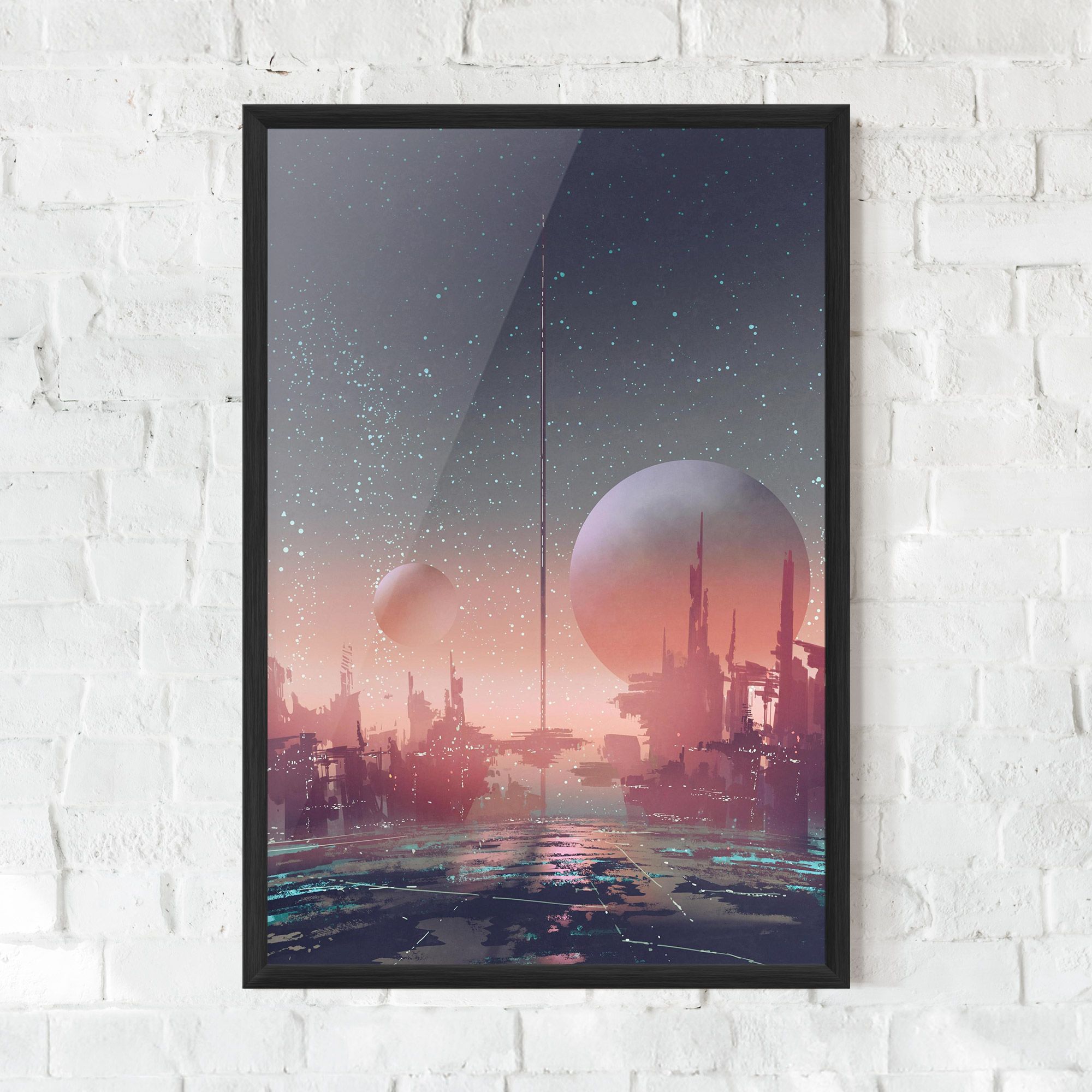 Futuristic Alien Buildings mockup 0