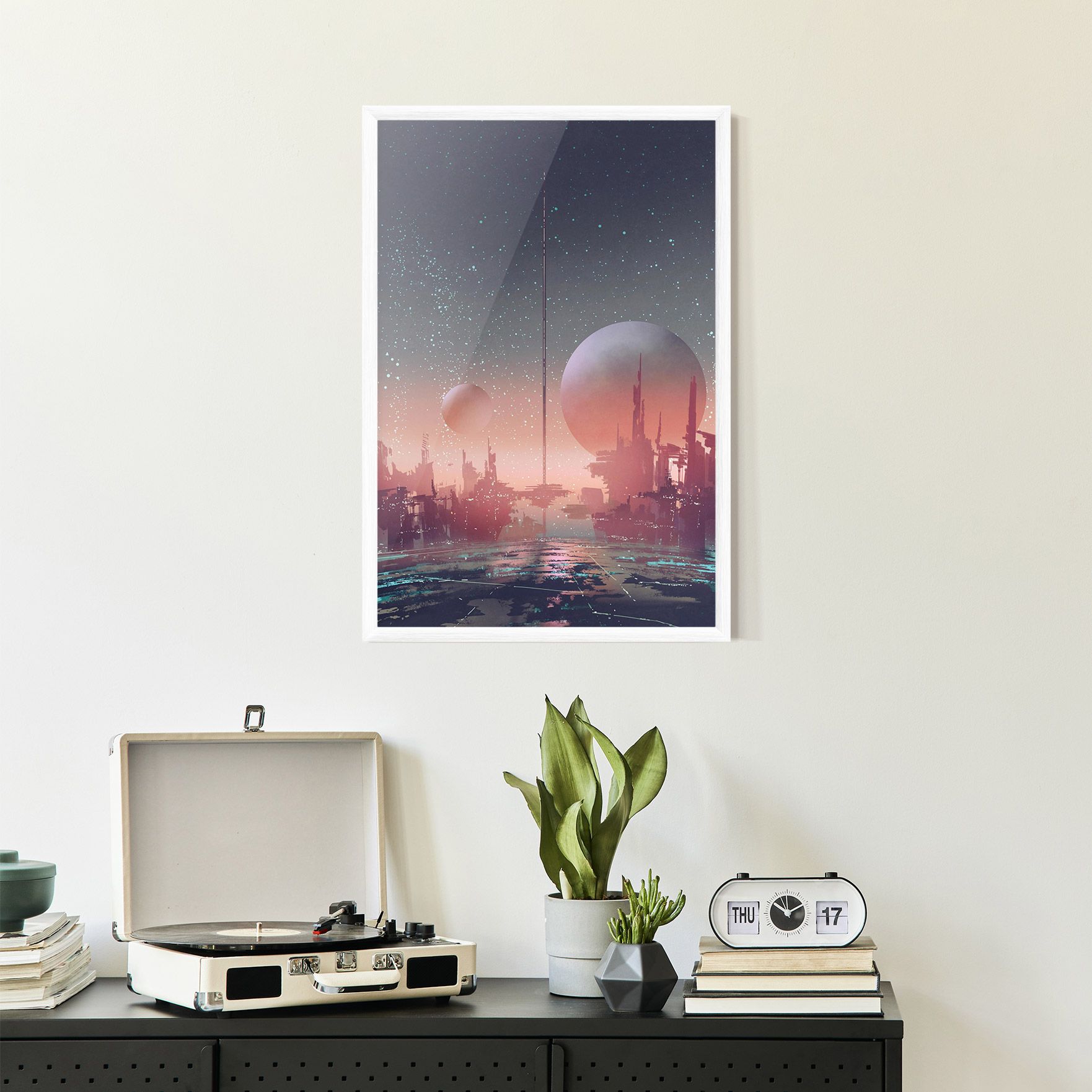 Futuristic Alien Buildings mockup 2