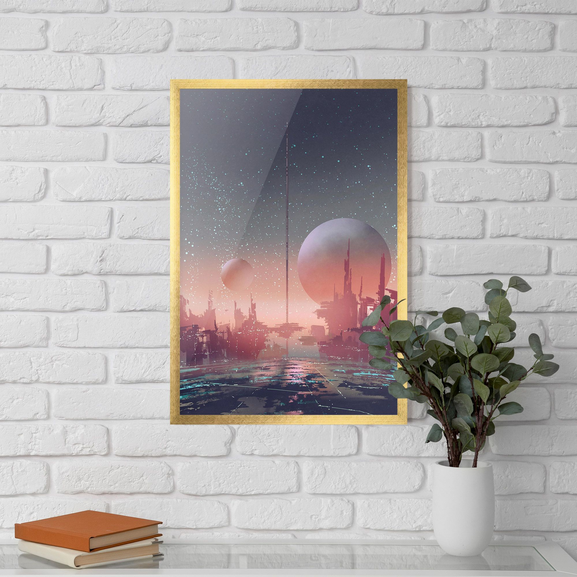 Futuristic Alien Buildings mockup 5