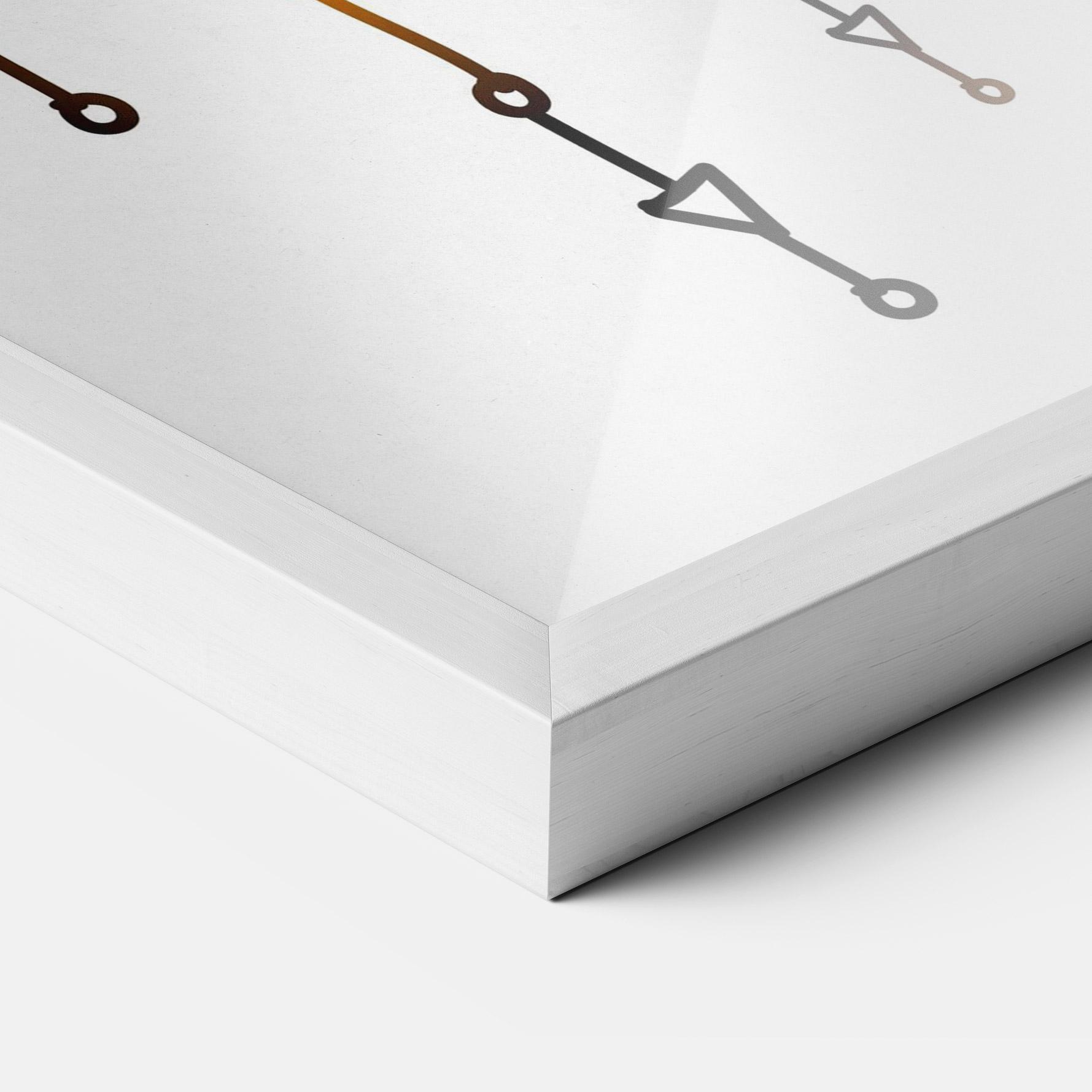 Gerahmte Poster Gold Sun Face mockup 3