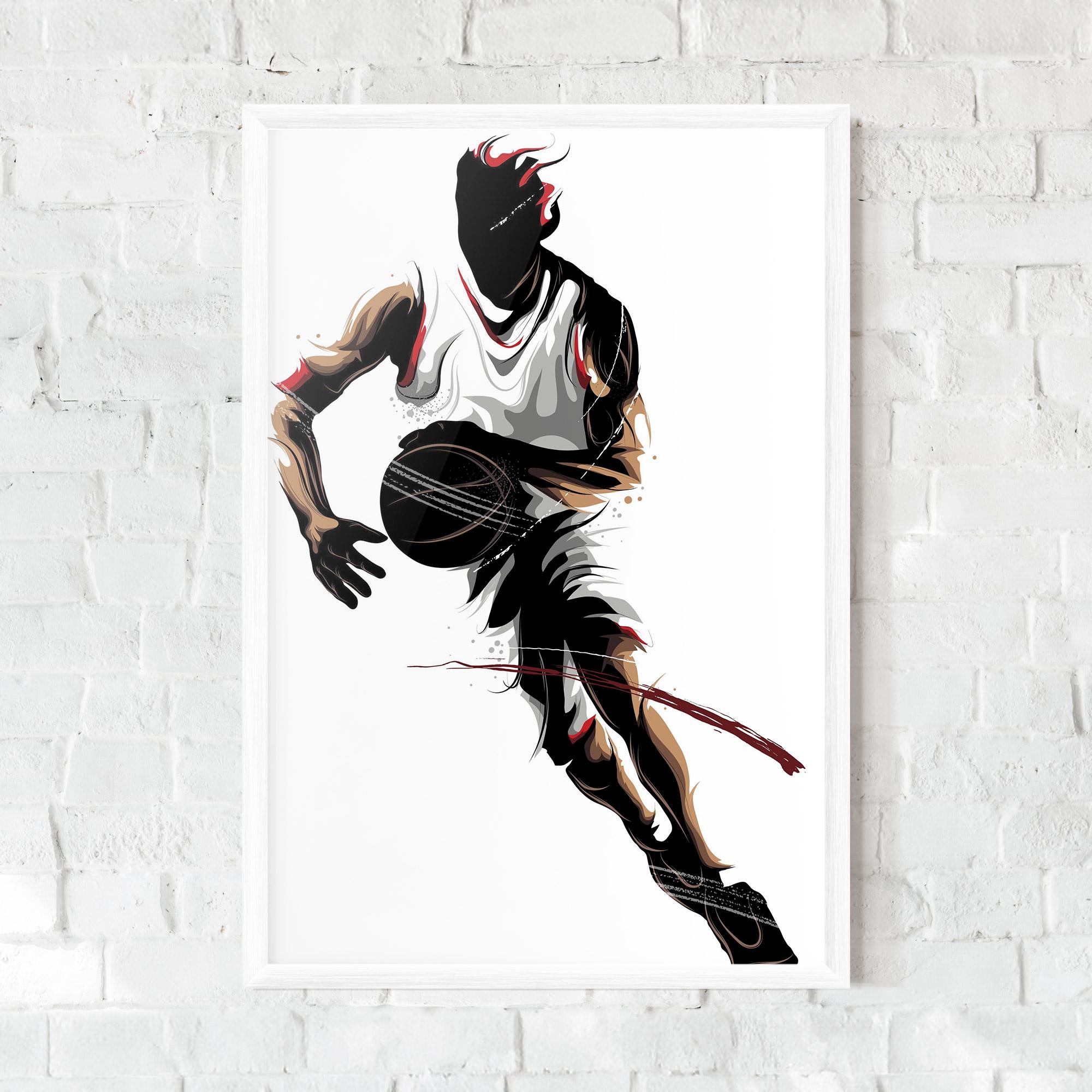 Gerahmte Poster Dribbling Run mockup 0