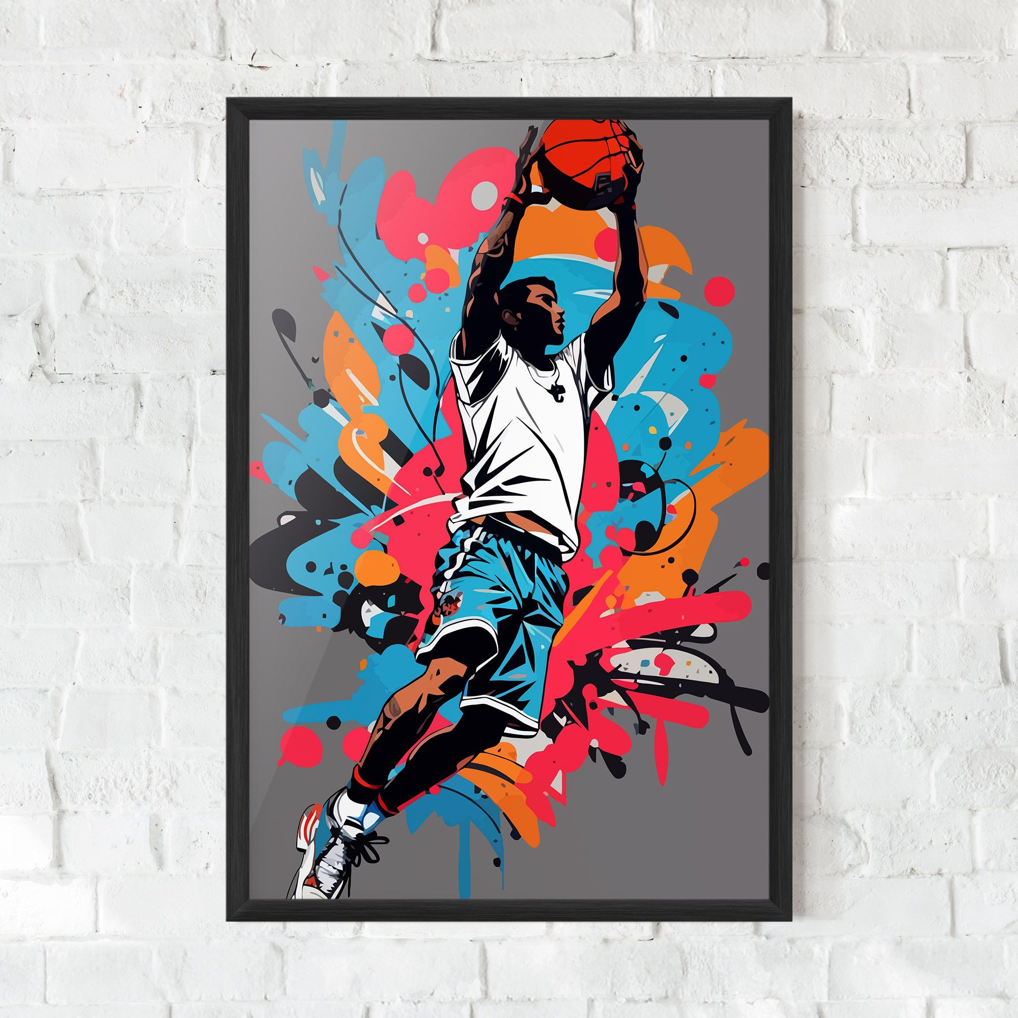 Blue Red Basket mockup 0