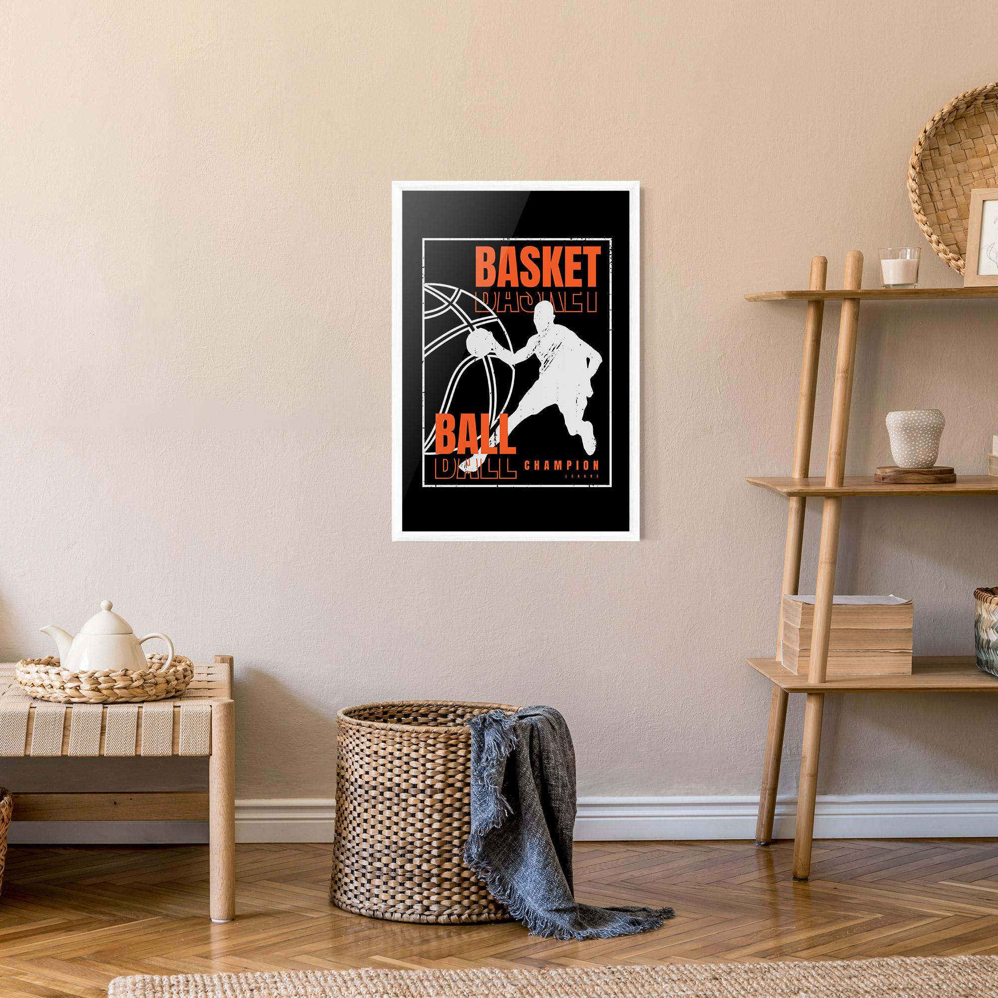 Gerahmte Poster Basket Champion mockup 9