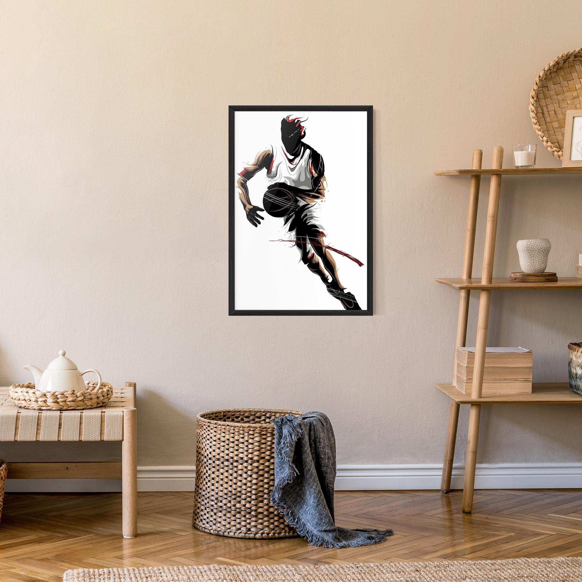 Gerahmte Poster Dribbling Run mockup 9