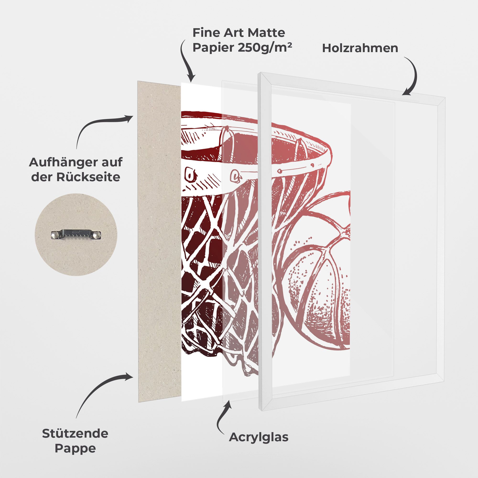Red Basketball Hoop mockup 1