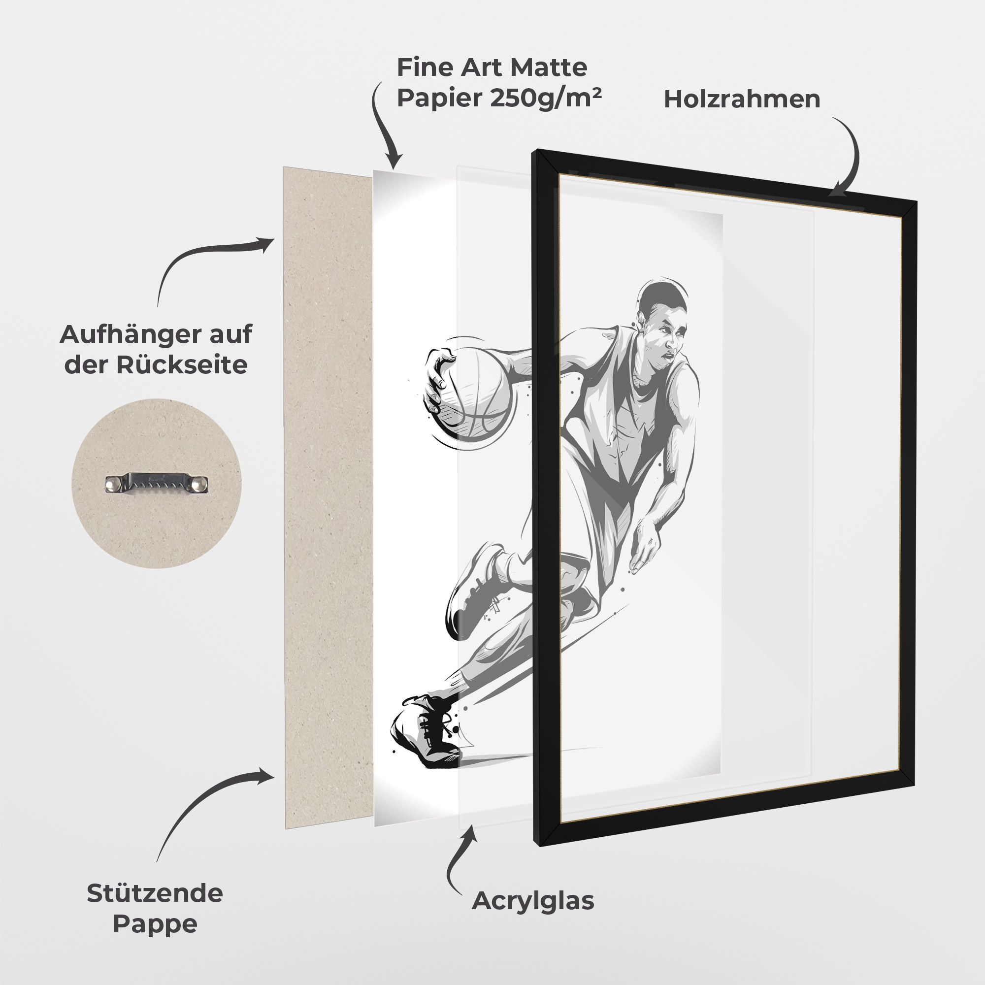 Basketball Player Line mockup 1