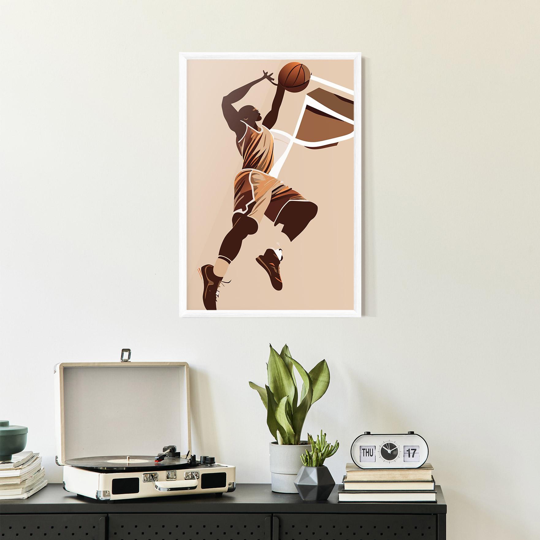 Gerahmte Poster Cream Basket mockup 2