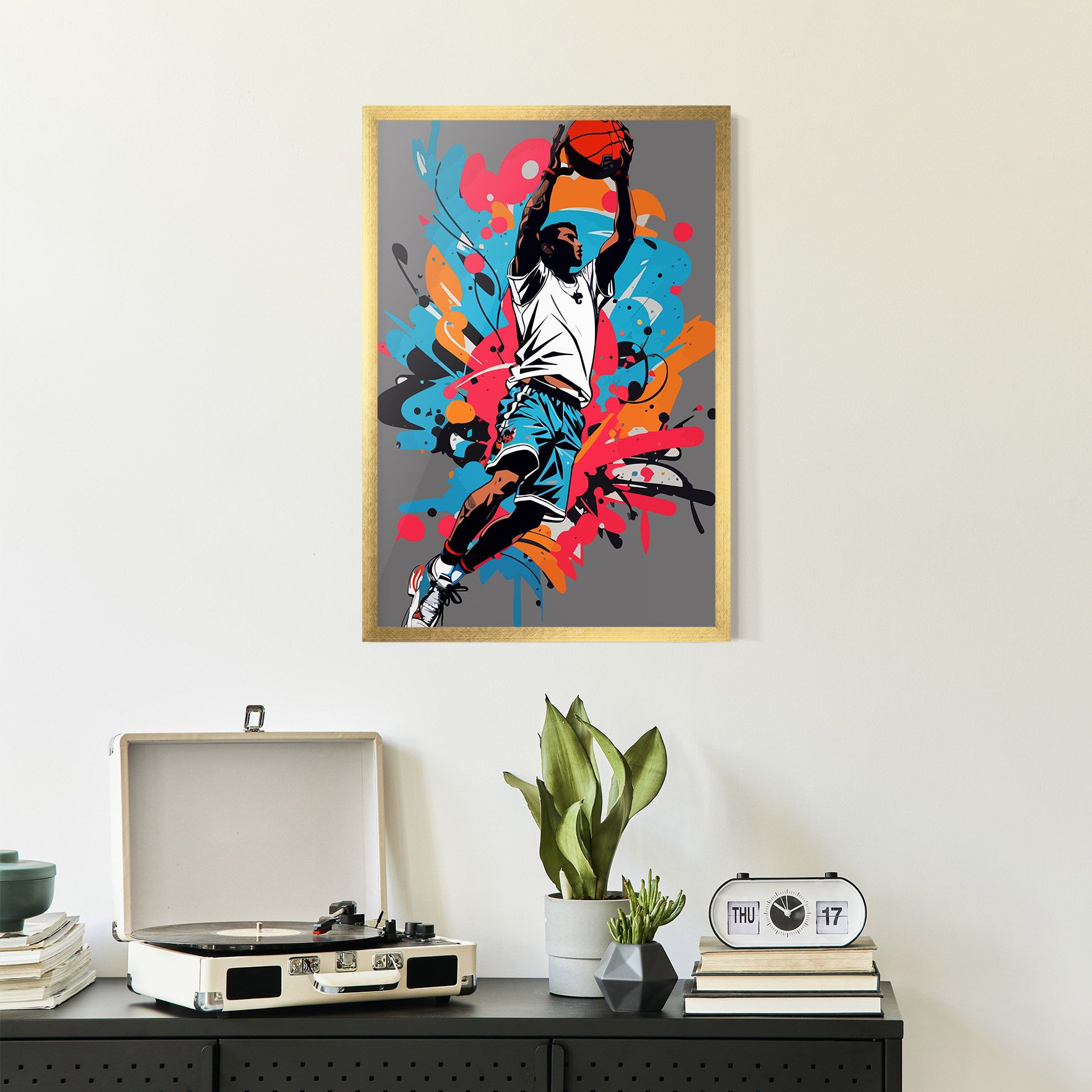 Blue Red Basket mockup 2