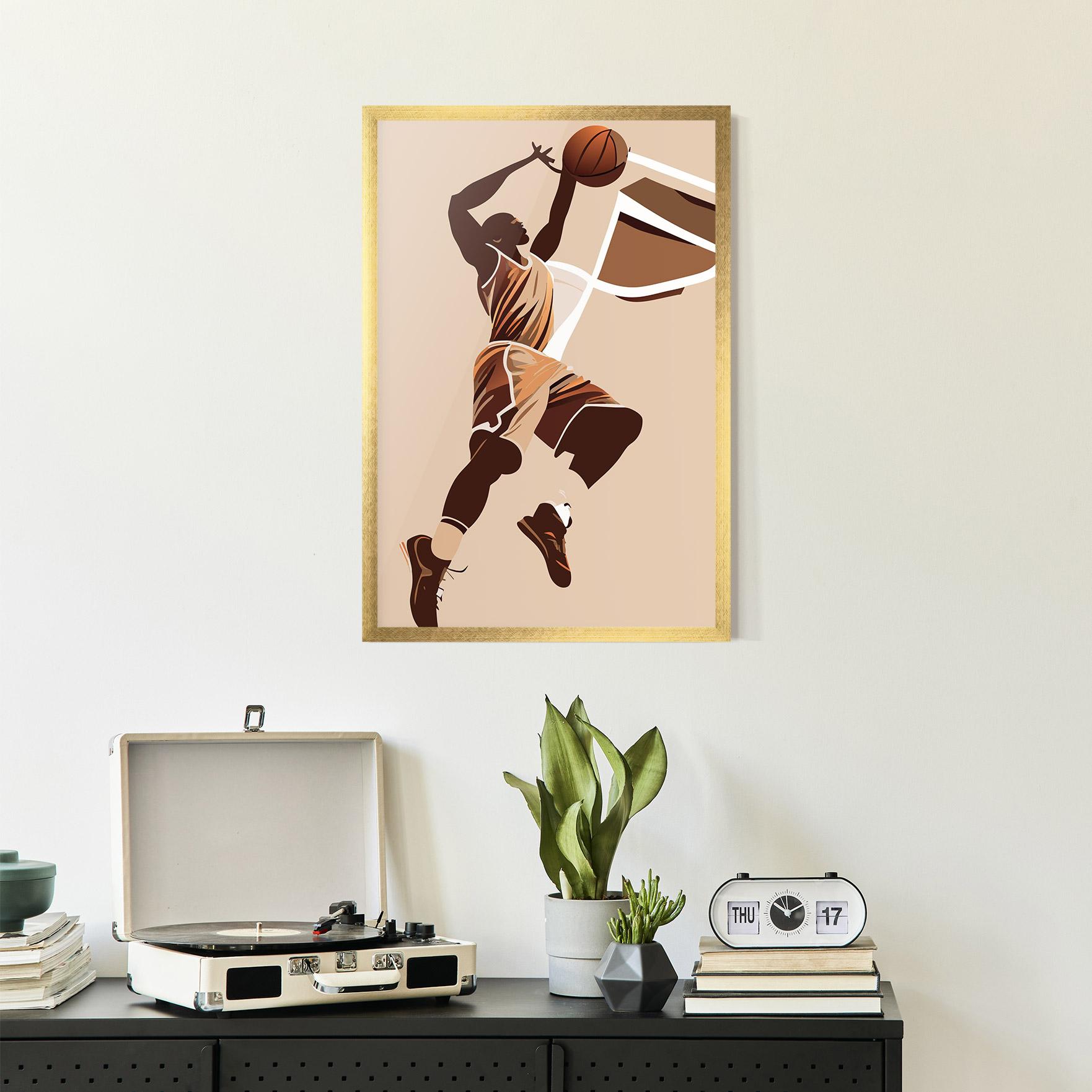 Gerahmte Poster Cream Basket mockup 2