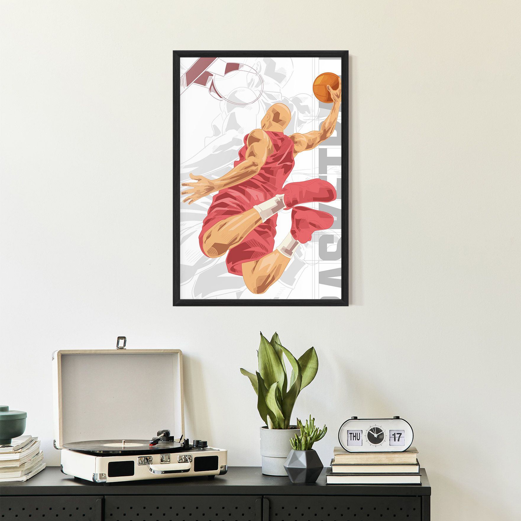 Pink Basketball mockup 2