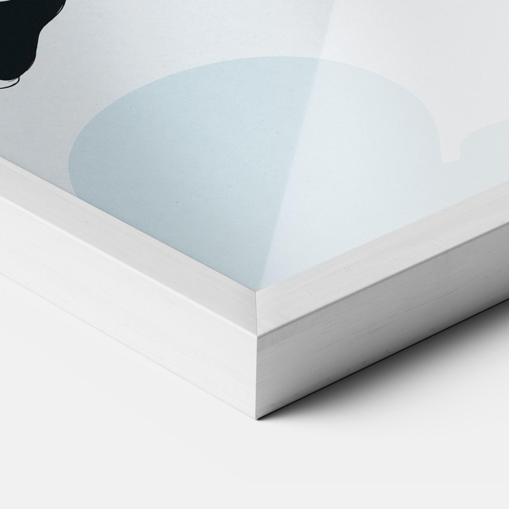 Gerahmte Poster Basketball Shot mockup 3