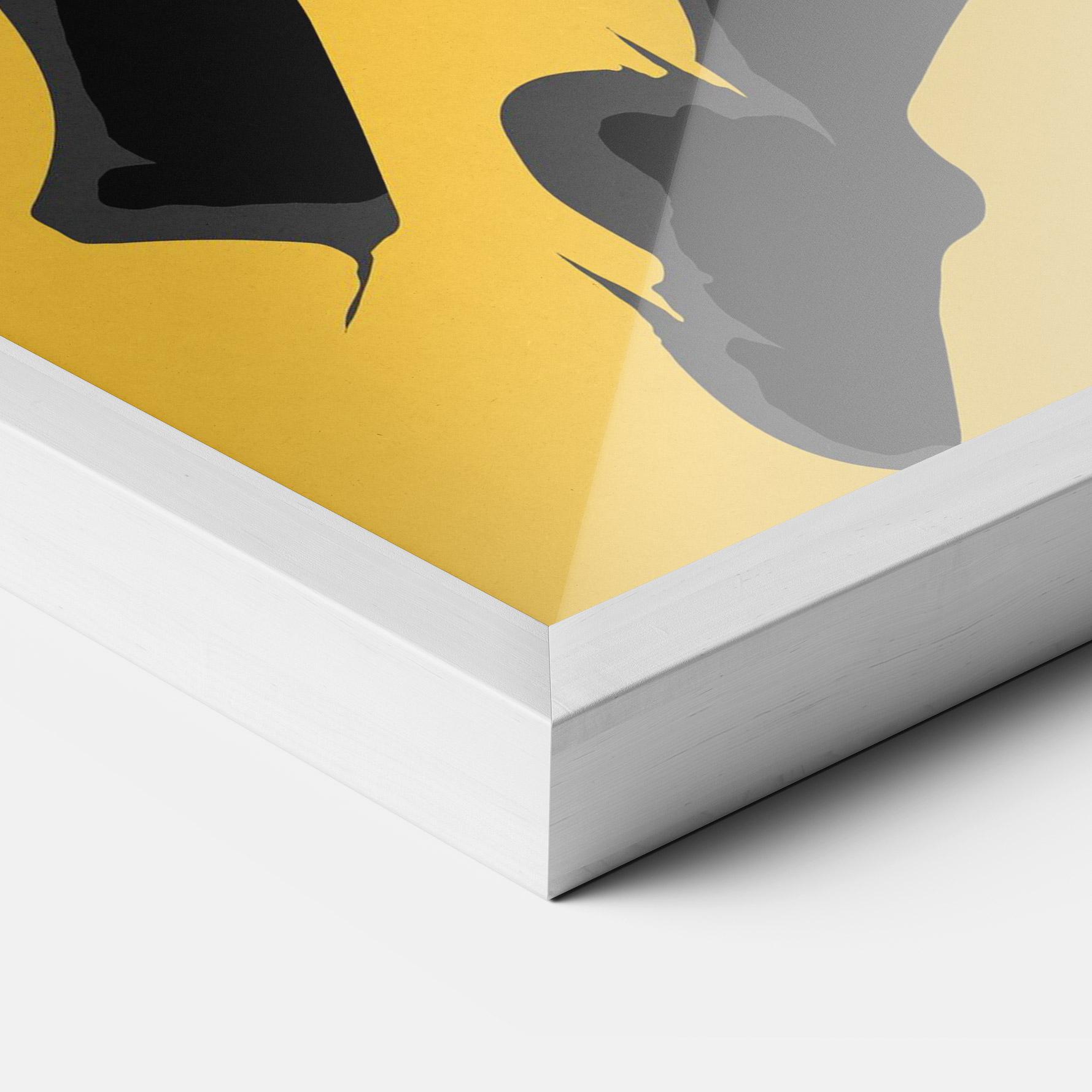 Gerahmte Poster Basketball Smoke mockup 3