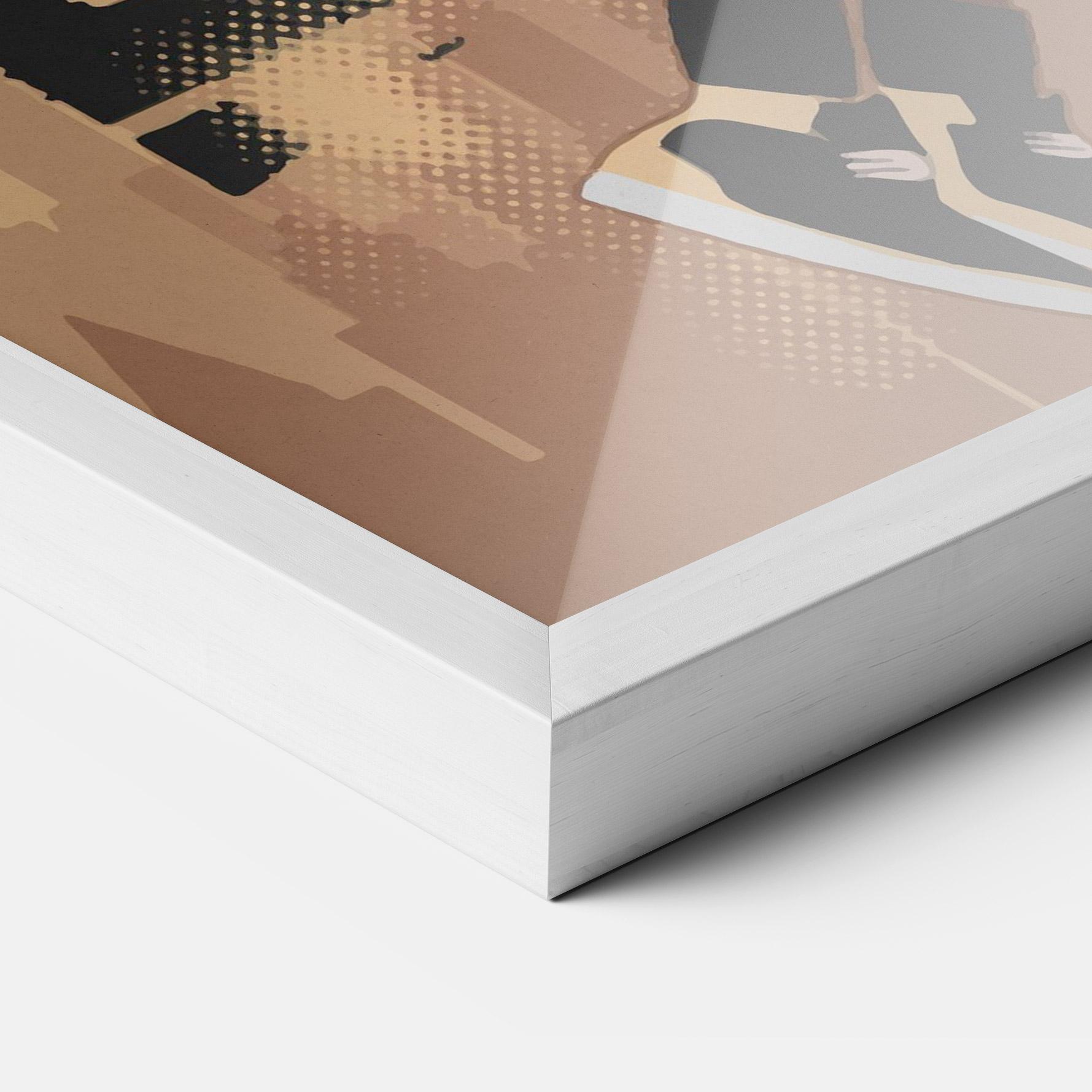 Gerahmte Poster Double Dribble mockup 3