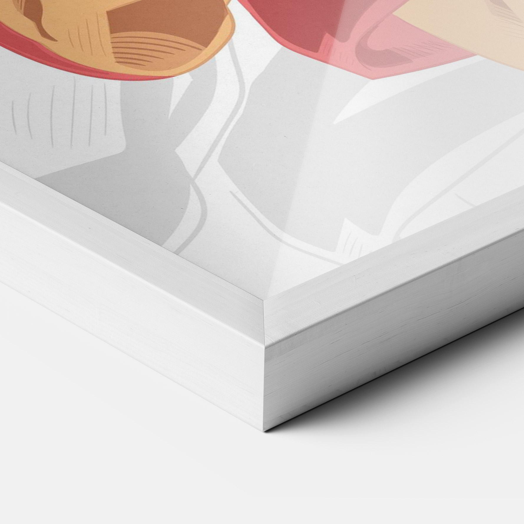 Gerahmte Poster Pink Basketball mockup 3