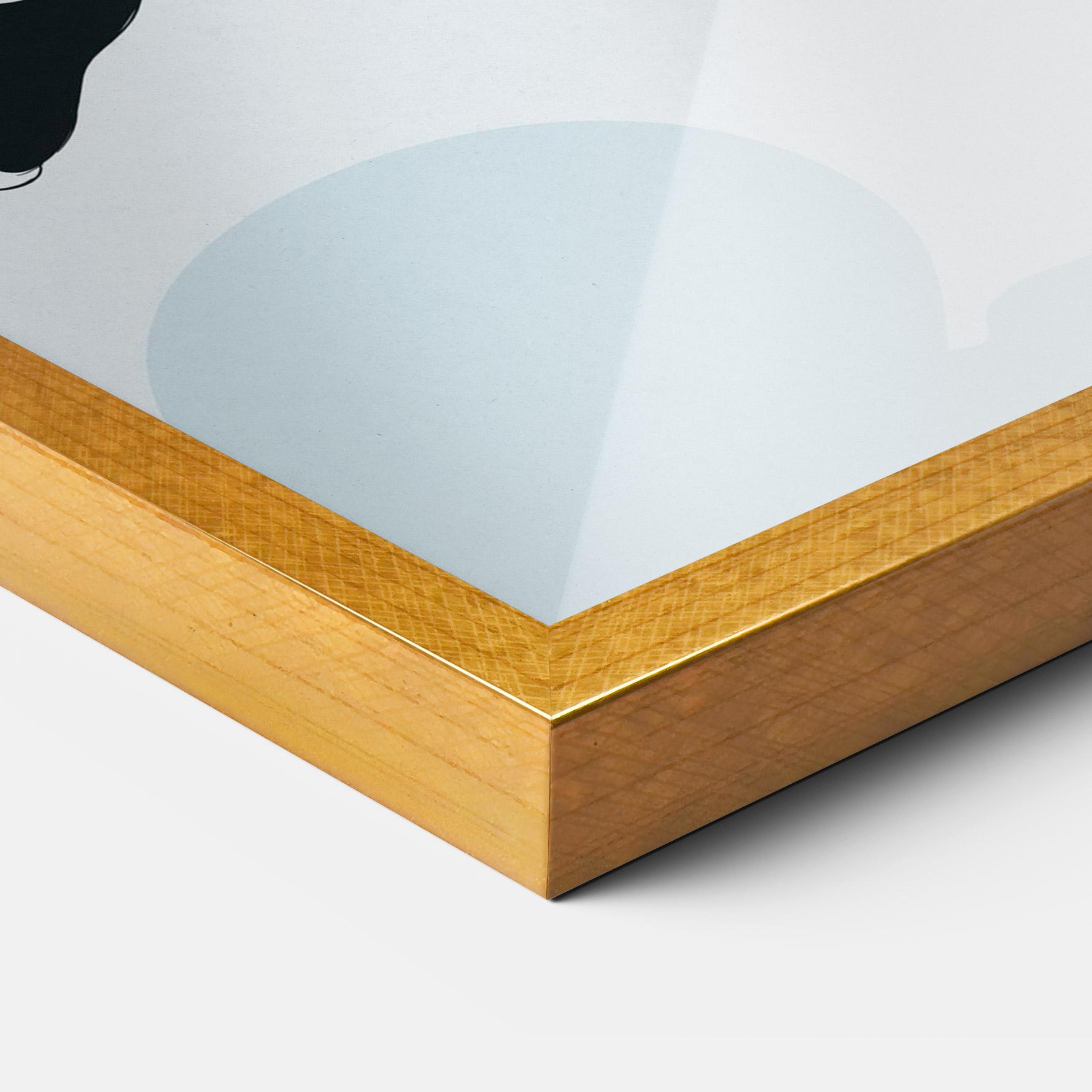 Gerahmte Poster Basketball Shot mockup 3