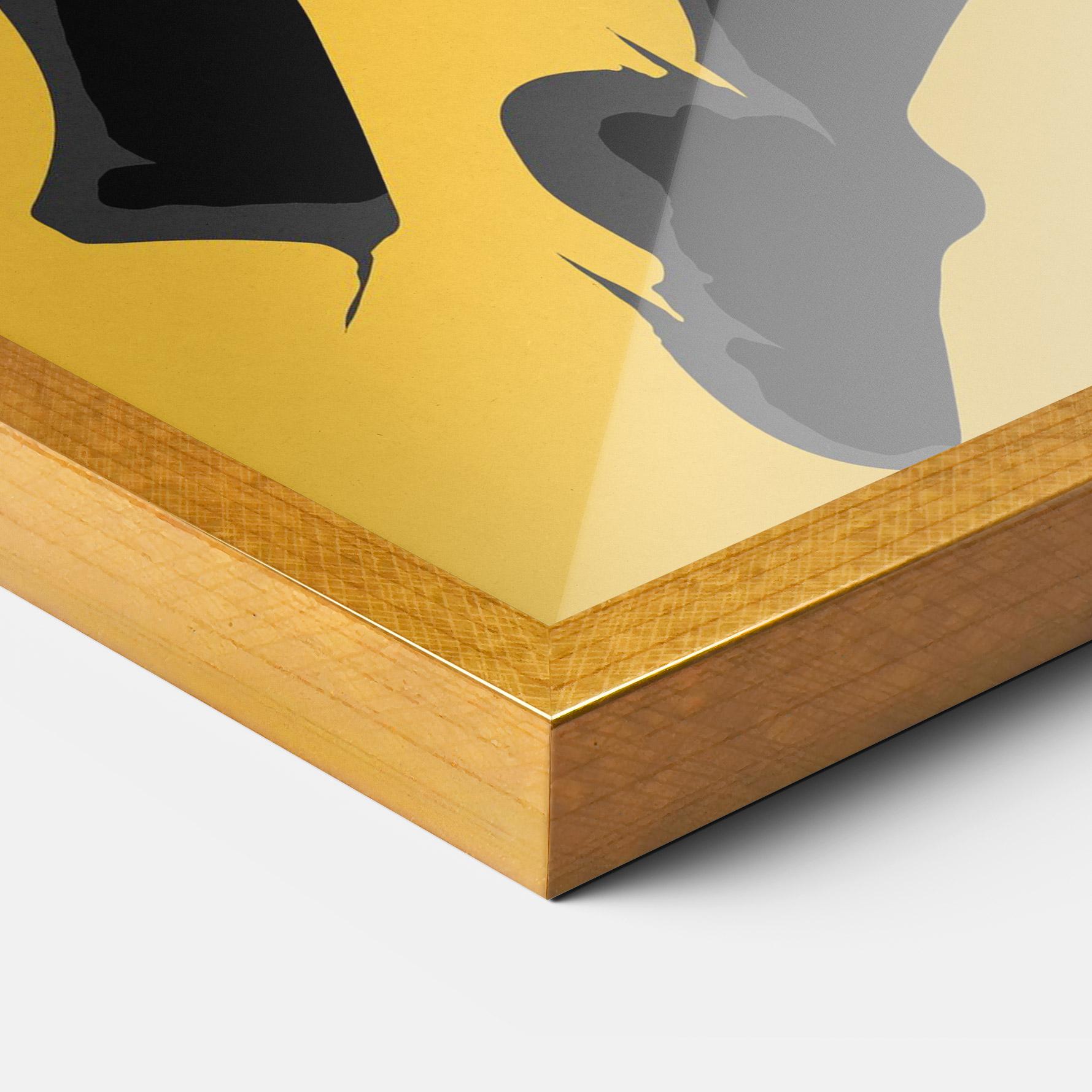 Gerahmte Poster Basketball Smoke mockup 3