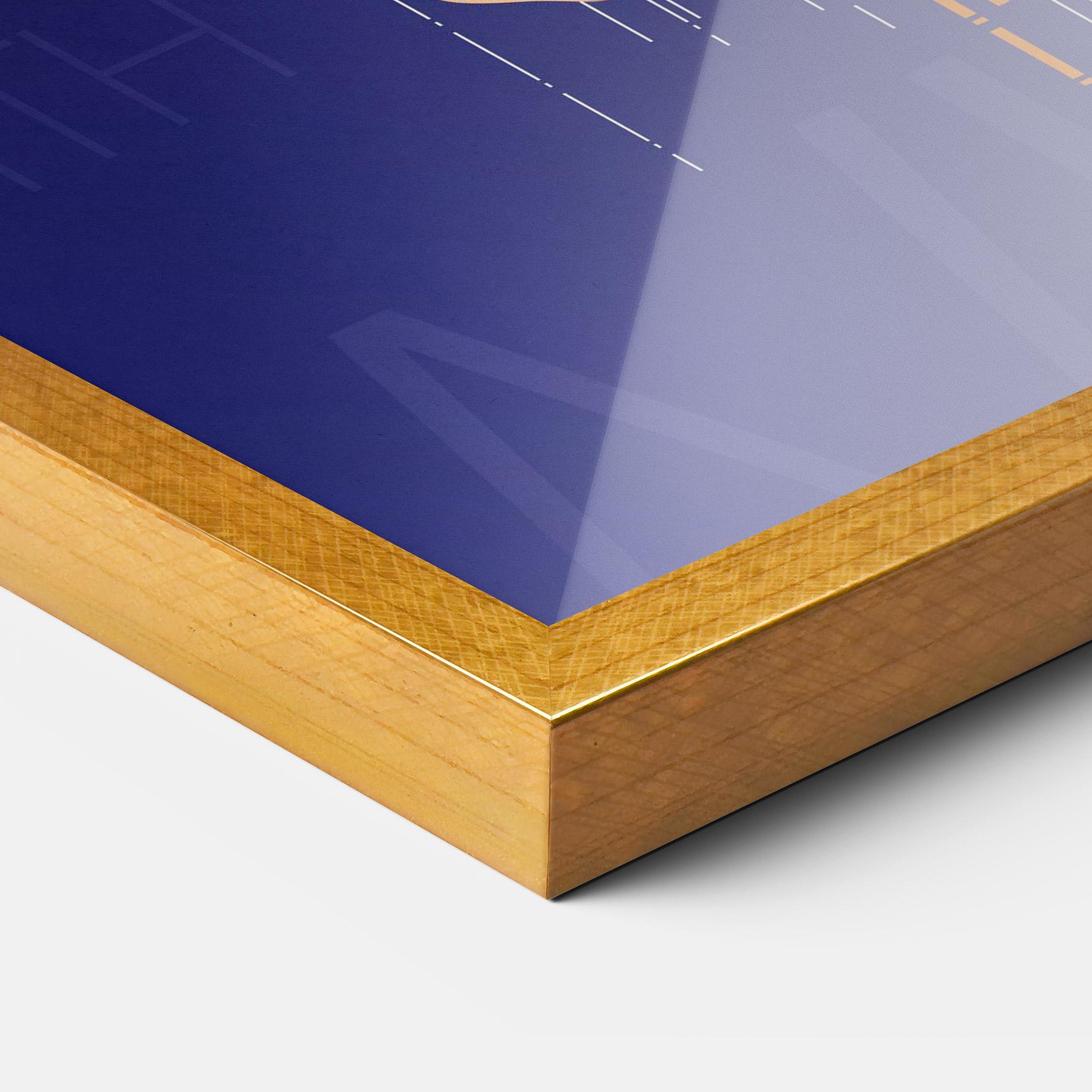 Gerahmte Poster Fly With The Wind mockup 3