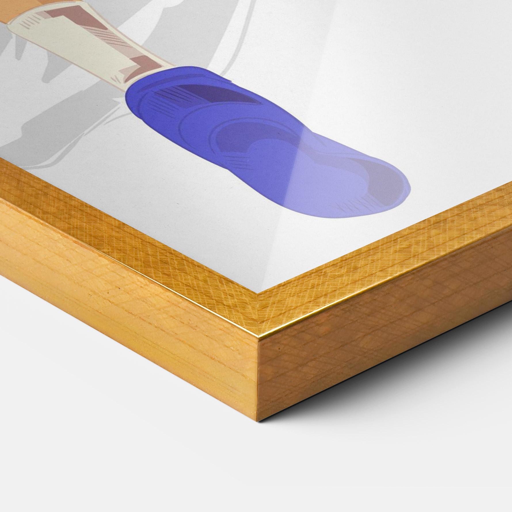 Gerahmte Poster Grey Basketball mockup 3