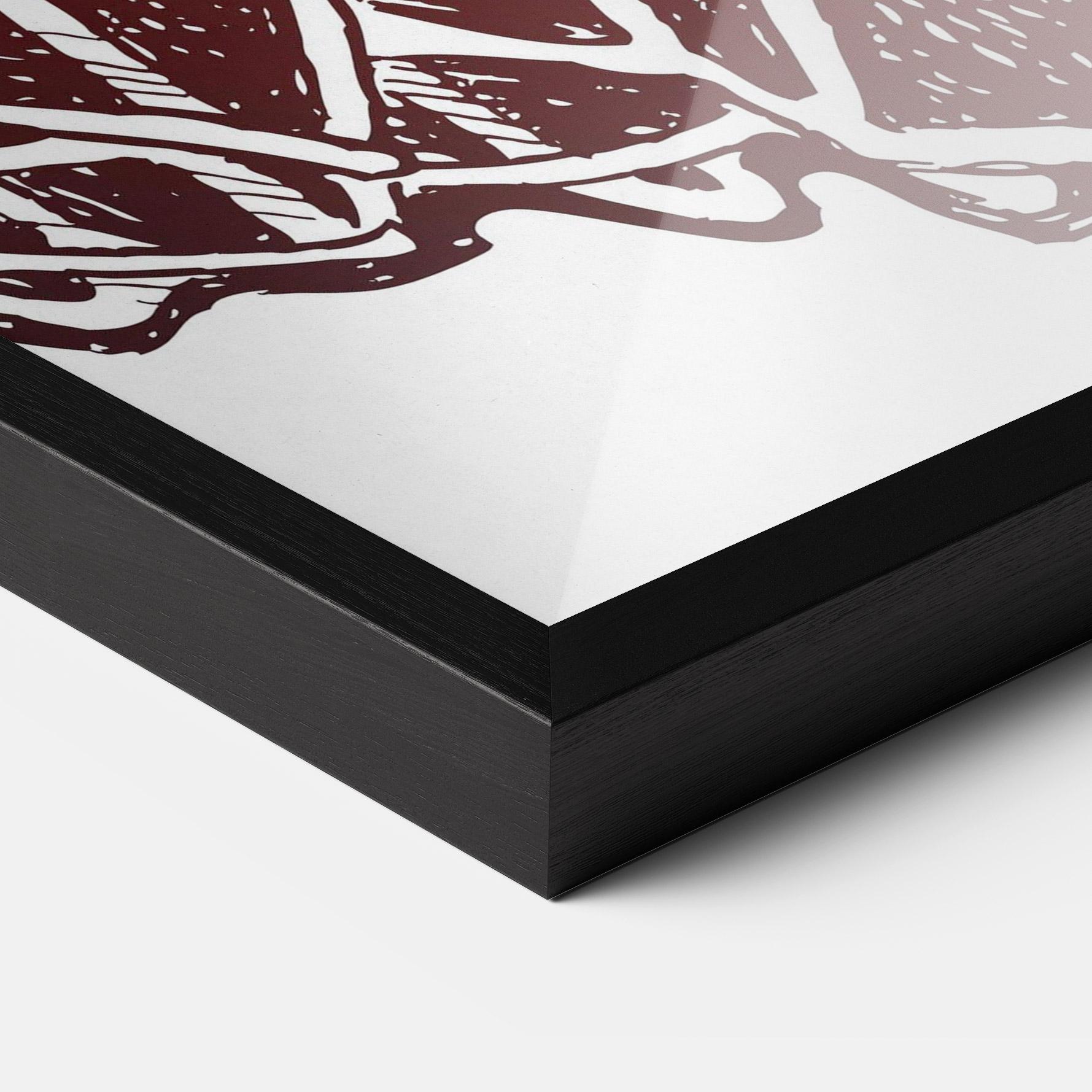 Gerahmte Poster Red Basketball Hoop mockup 3