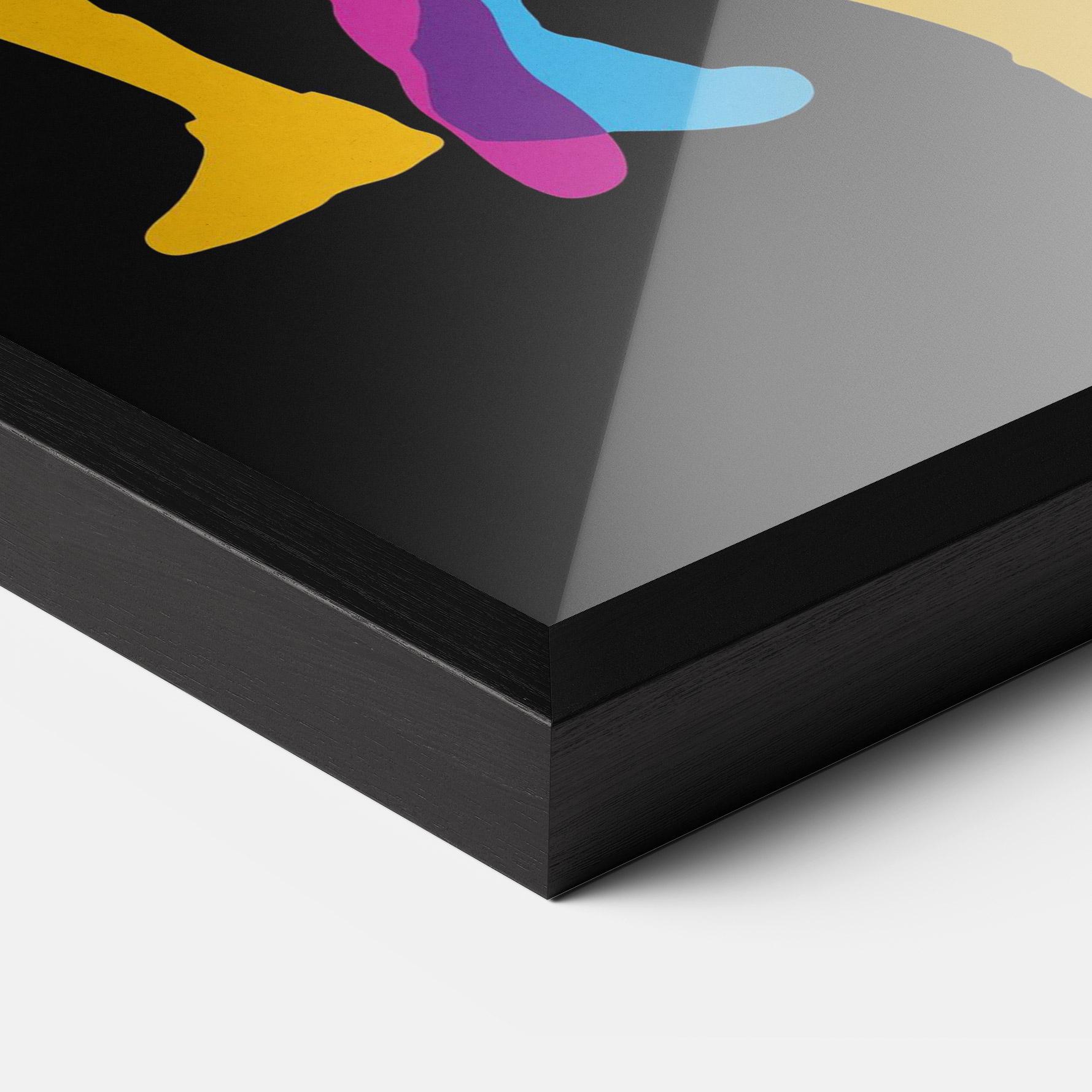 Gerahmte Poster Three Basket Players mockup 3