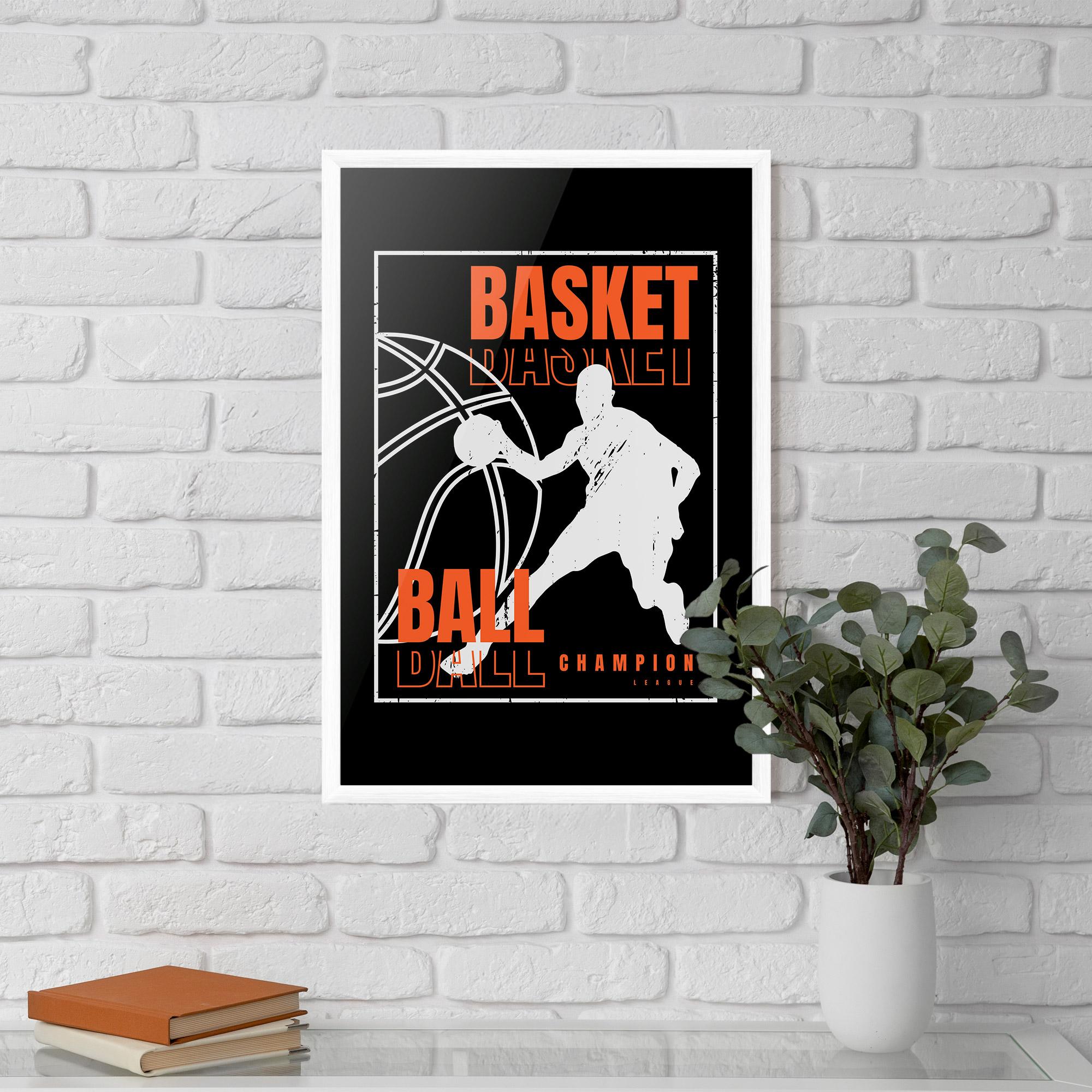 Gerahmte Poster Basket Champion mockup 5
