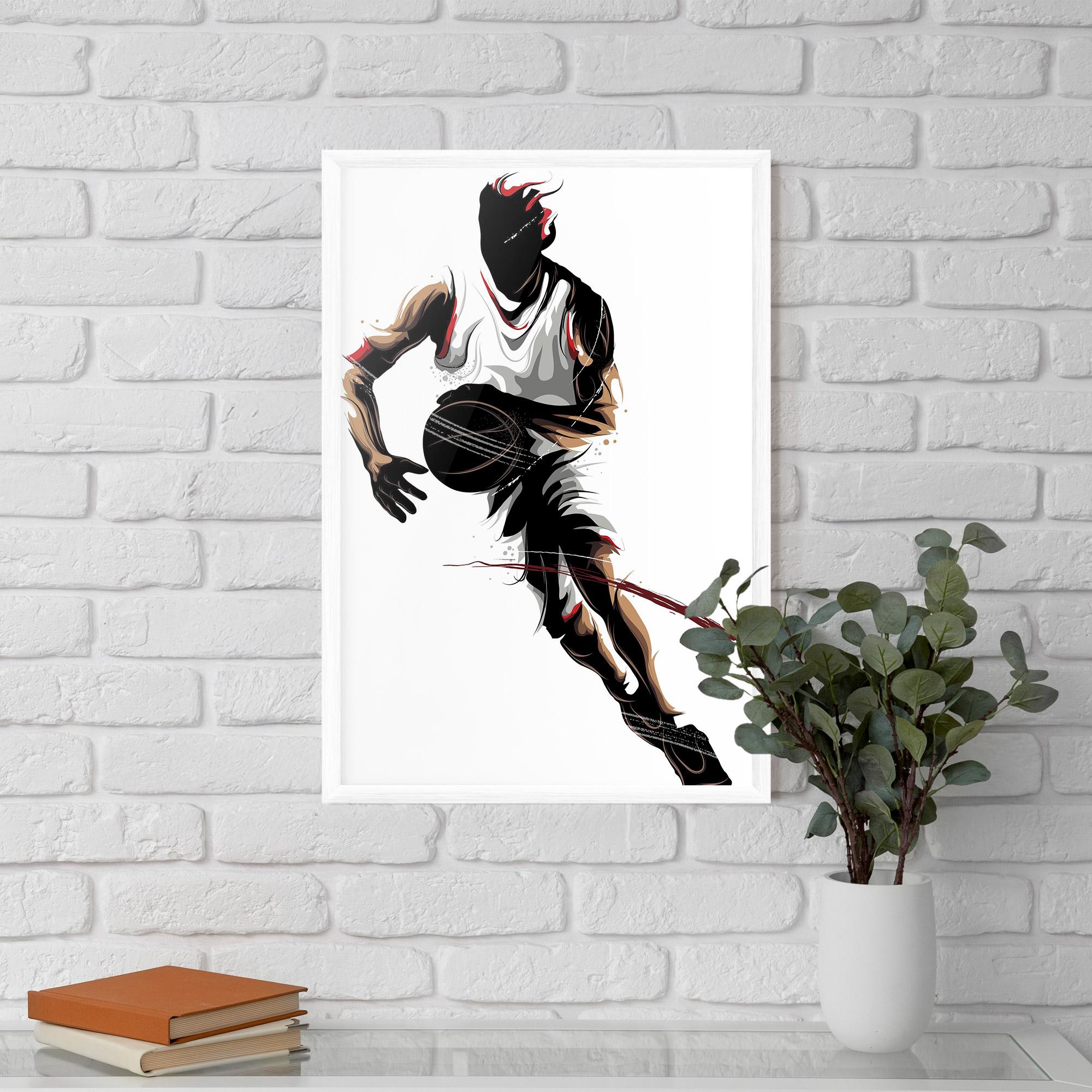 Gerahmte Poster Dribbling Run mockup 5