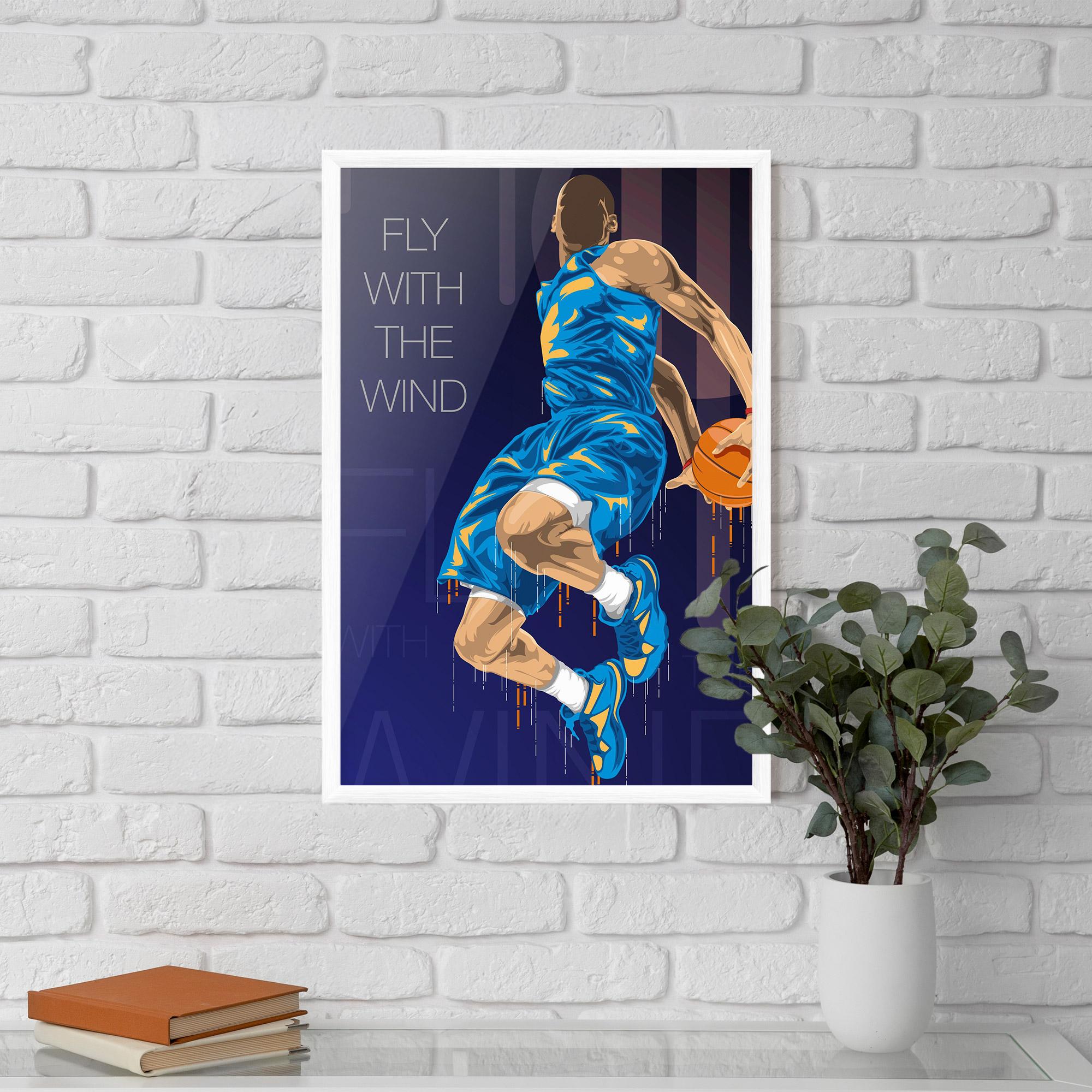 Gerahmte Poster Fly With The Wind mockup 5