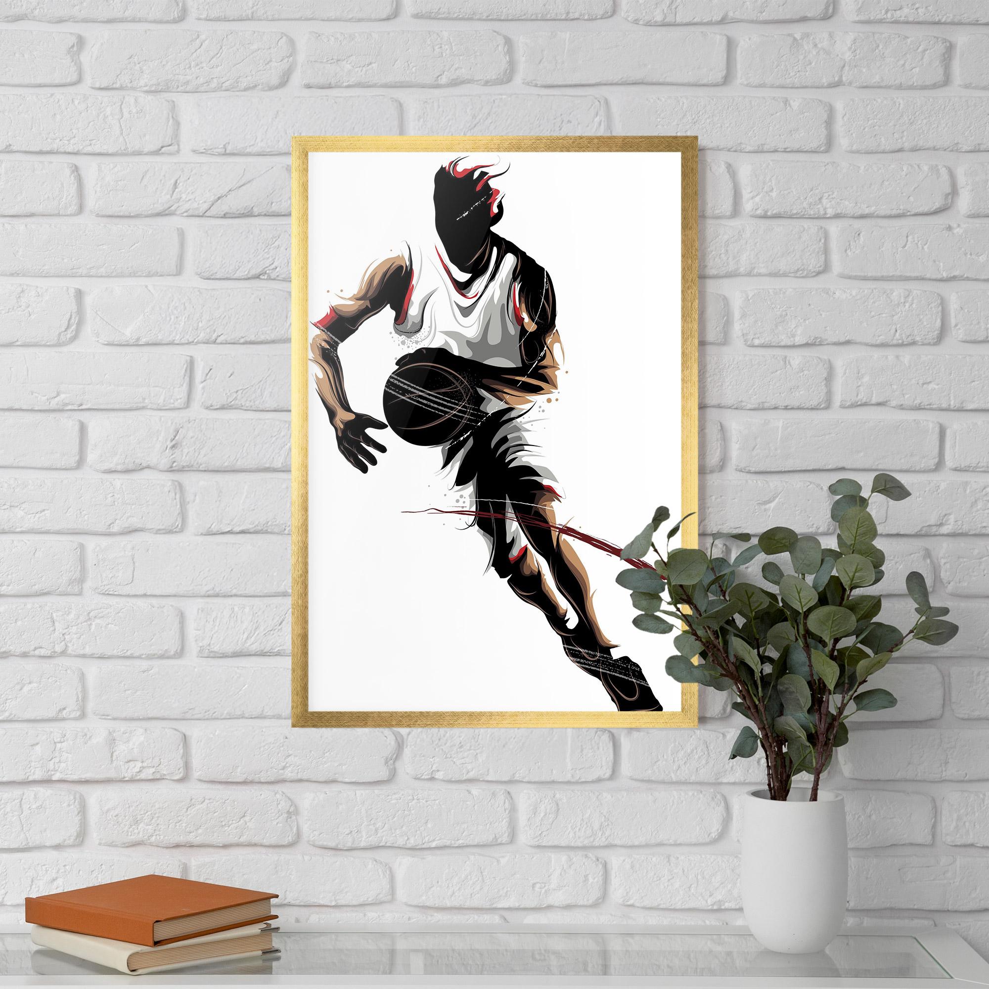 Gerahmte Poster Dribbling Run mockup 5