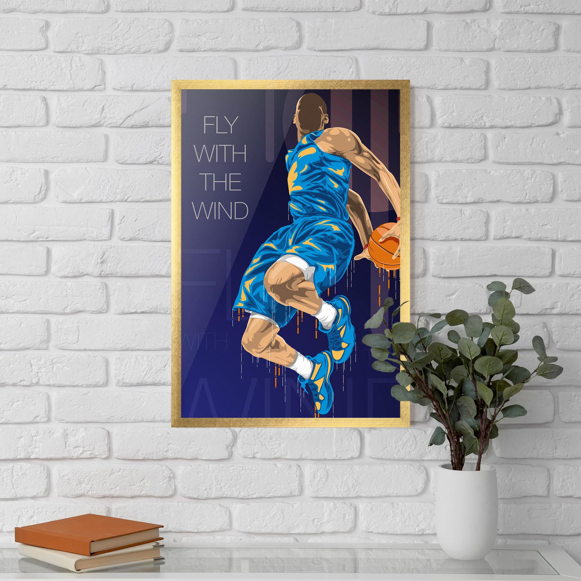 Gerahmte Poster Fly With The Wind mockup 5