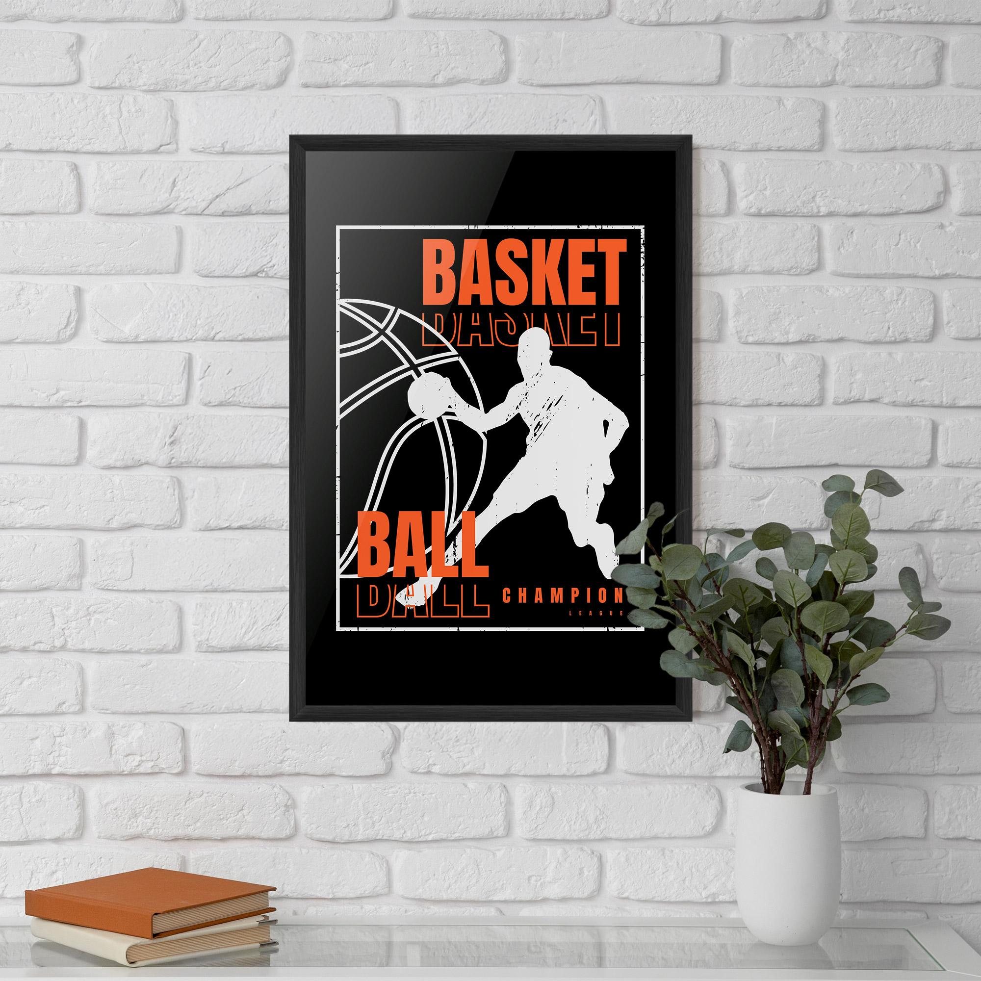 Gerahmte Poster Basket Champion mockup 5