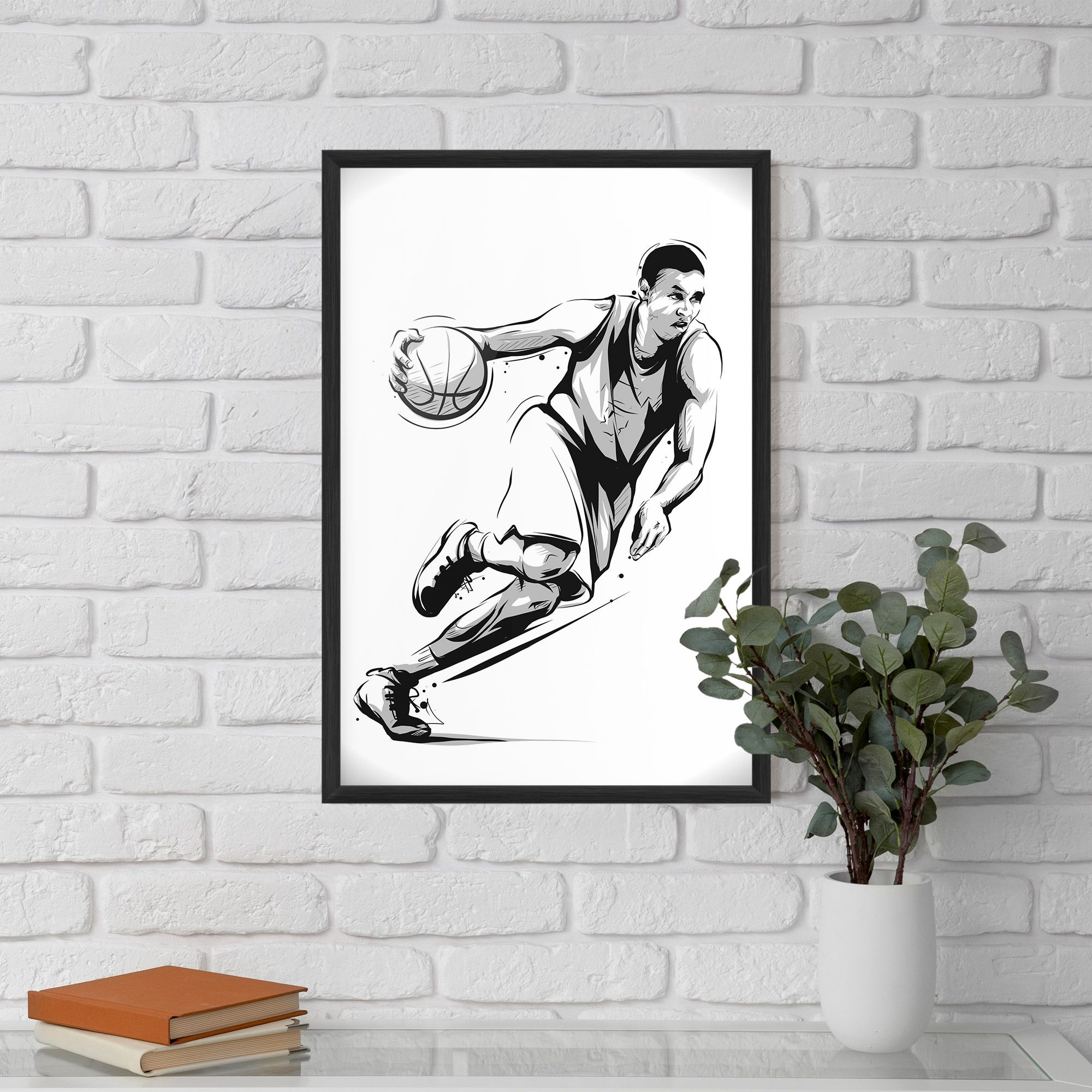 Basketball Player Line mockup 5