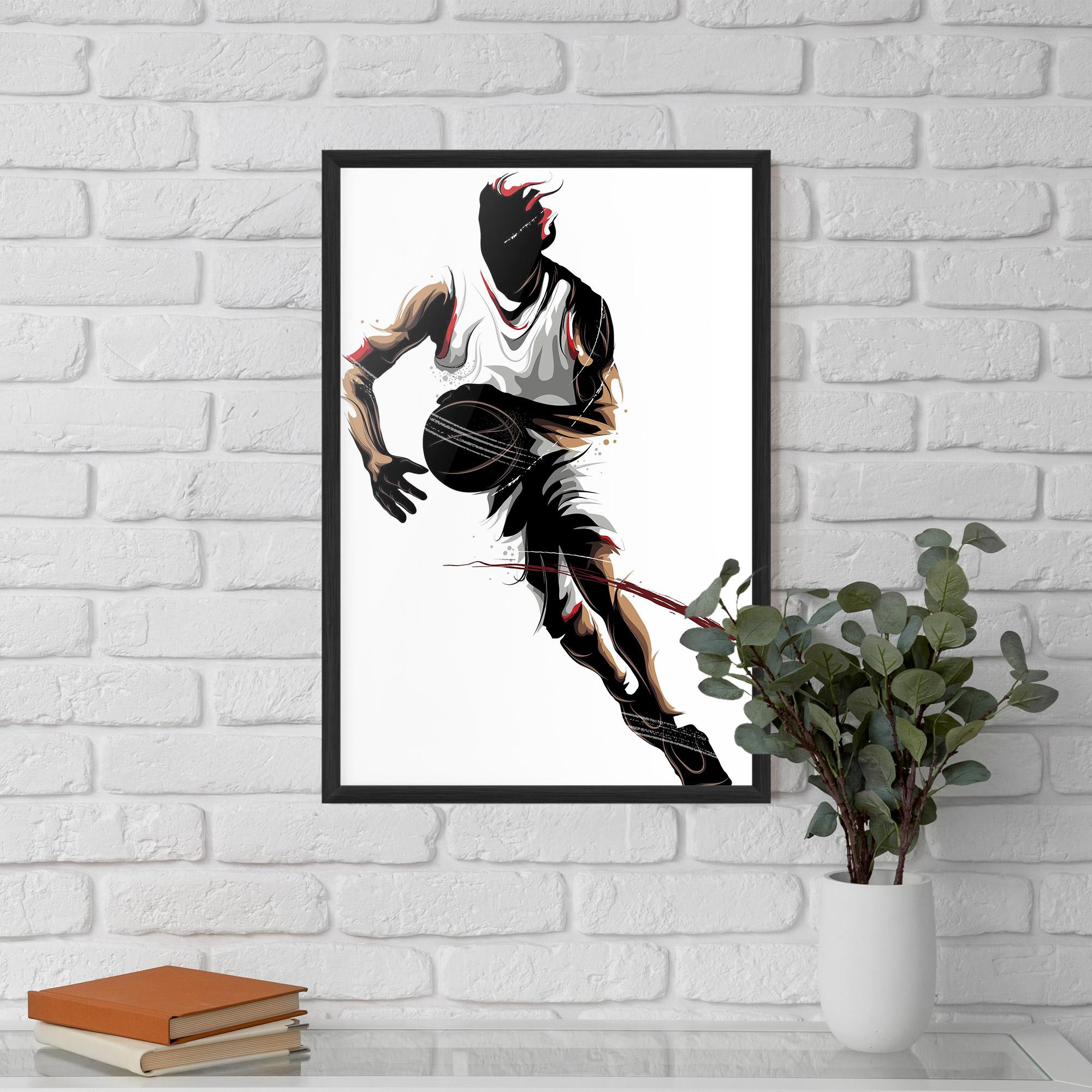 Gerahmte Poster Dribbling Run mockup 5