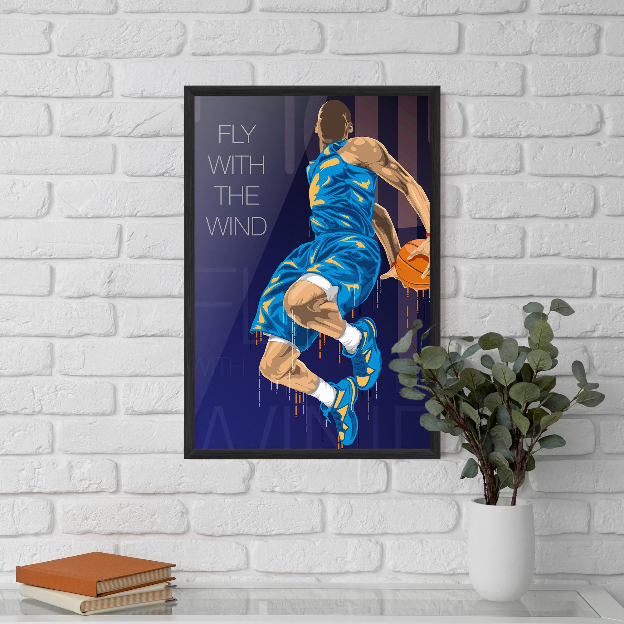 Gerahmte Poster Fly With The Wind mockup 5